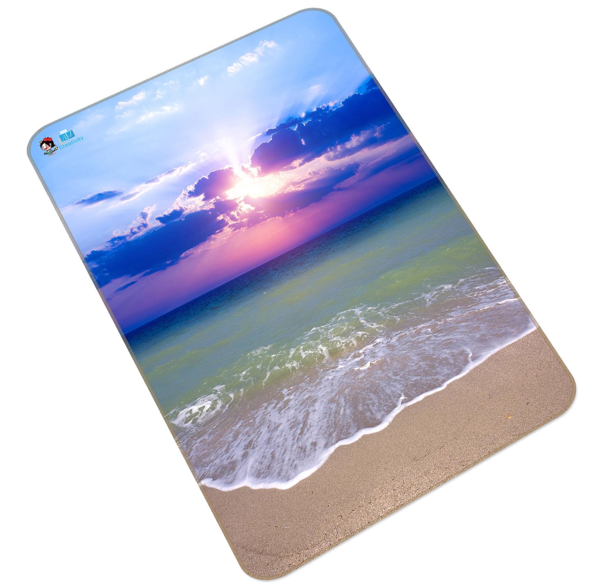 3D Sunset Seascape 166 Non Slip Rug Mat Mat AJ Creativity Home
