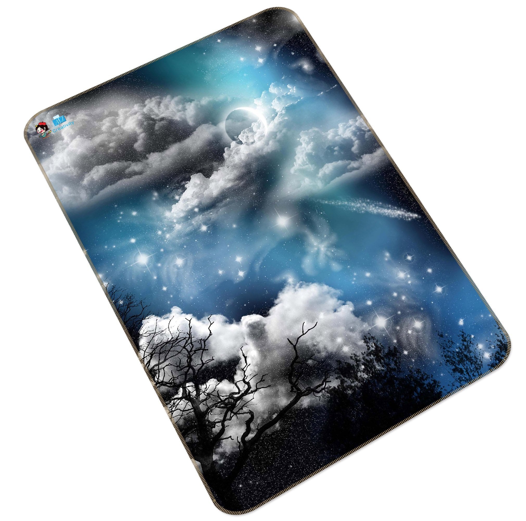3D Stars Sky Clouds 179 Non Slip Rug Mat Mat AJ Creativity Home