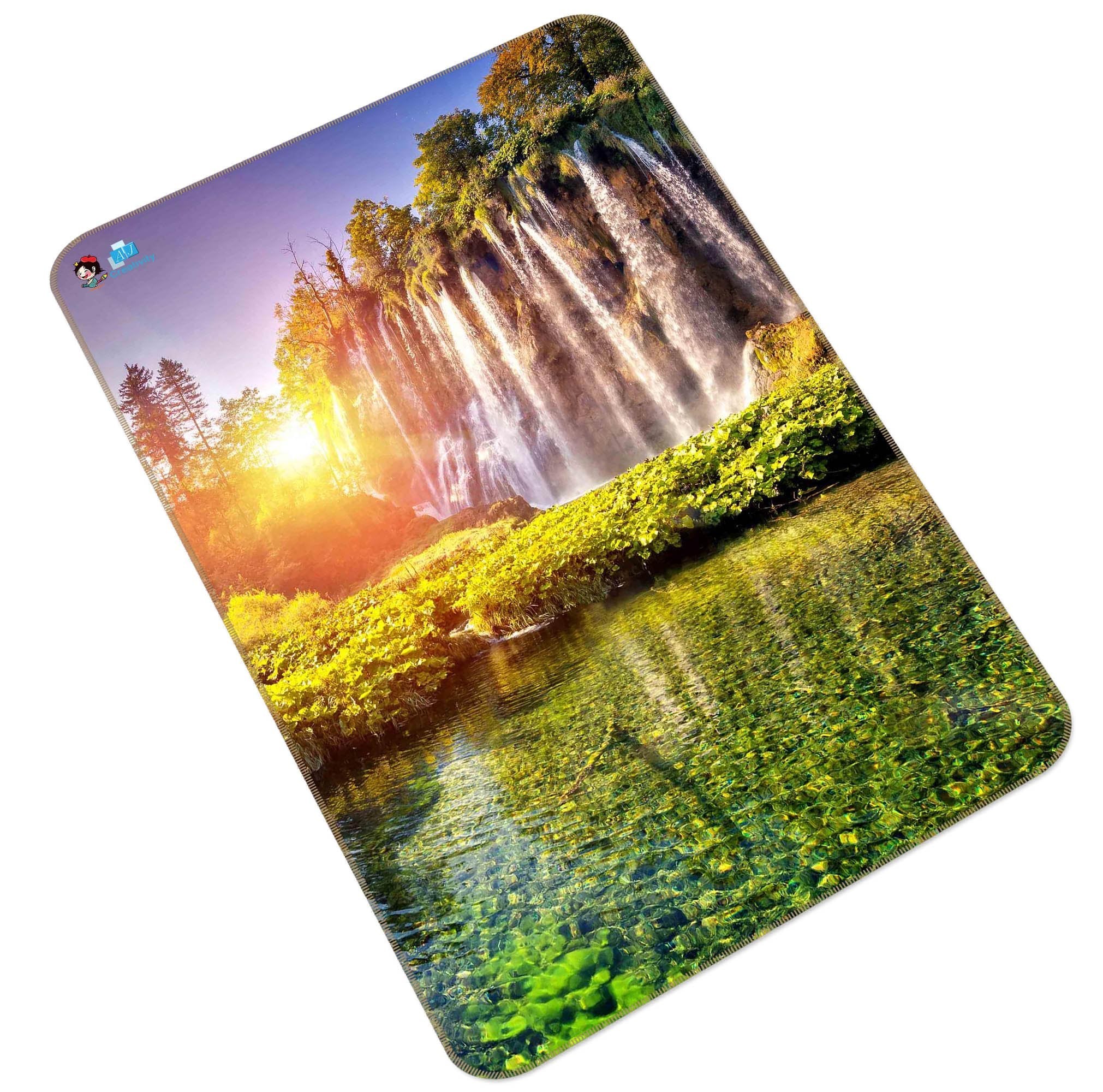 3D Lake Waterfalls 213 Non Slip Rug Mat Mat AJ Creativity Home