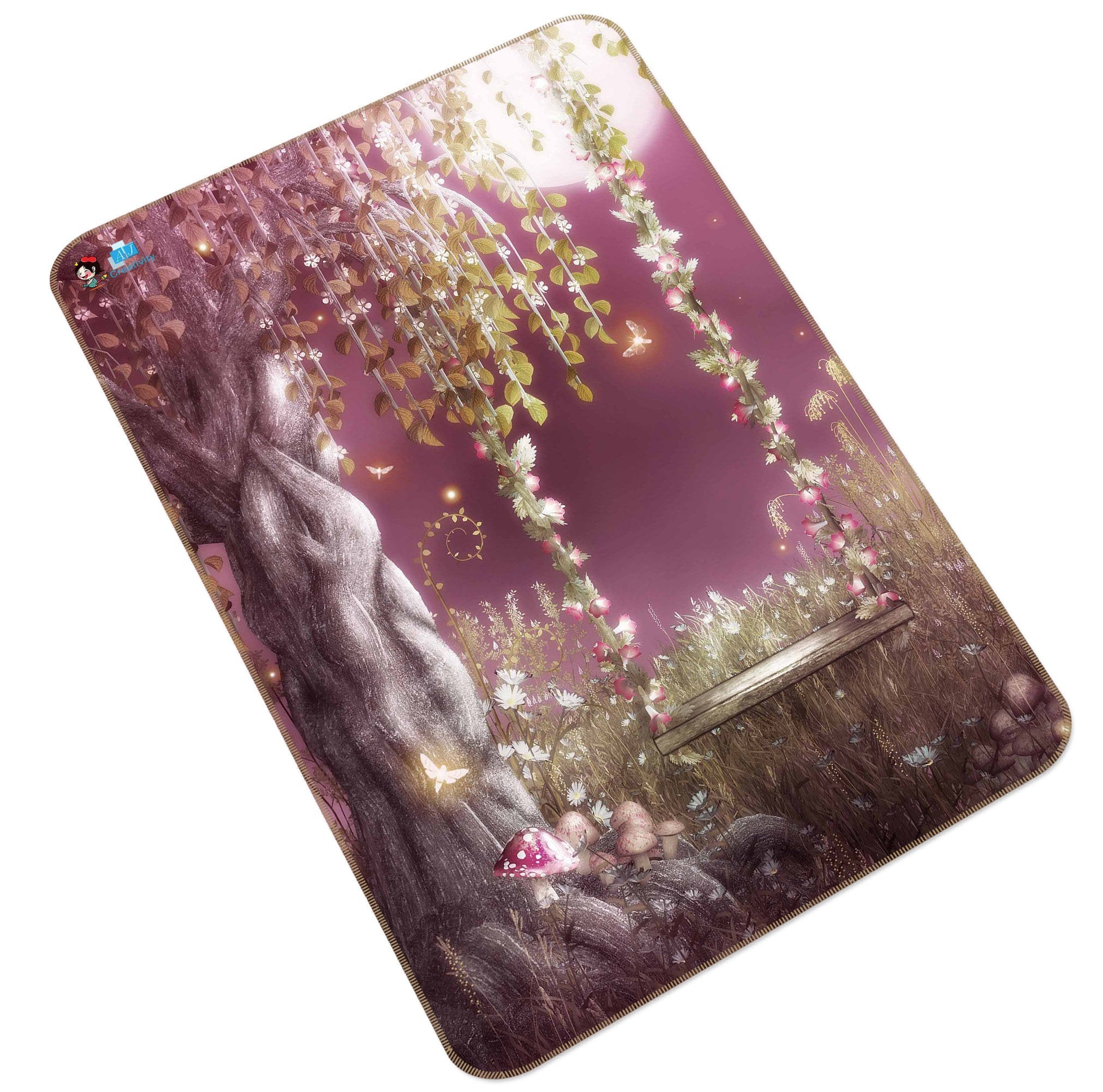 3D Flowers Tree Swing 178 Non Slip Rug Mat Mat AJ Creativity Home
