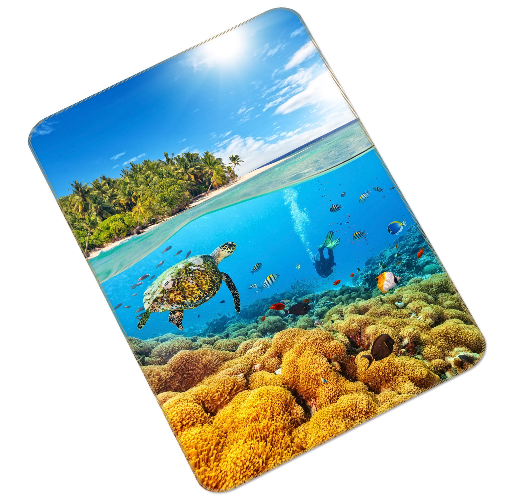 3D Sea Turtle 172 Animal Non Slip Rug Mat