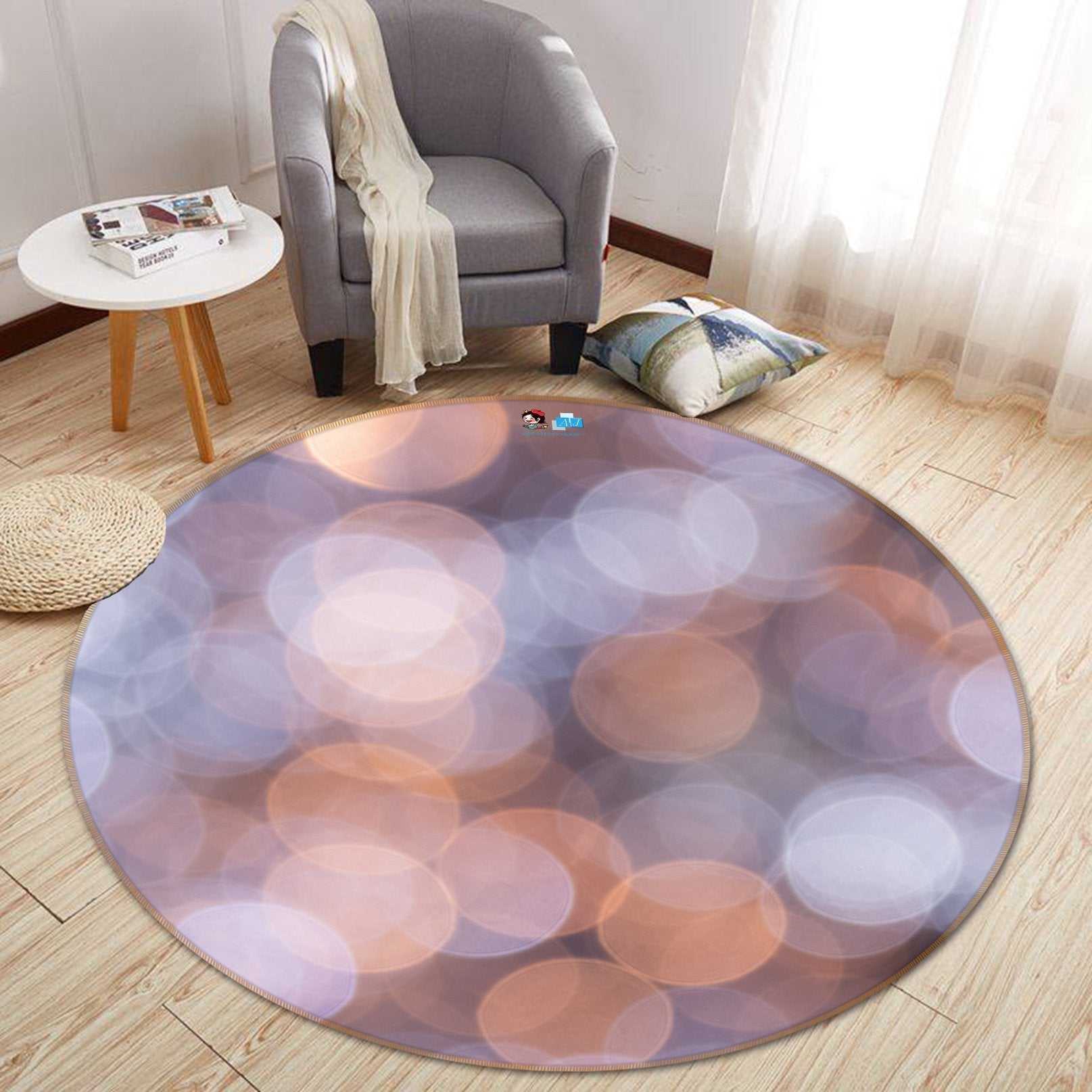 3D Far Light 227 Round Non Slip Rug Mat Mat AJ Creativity Home