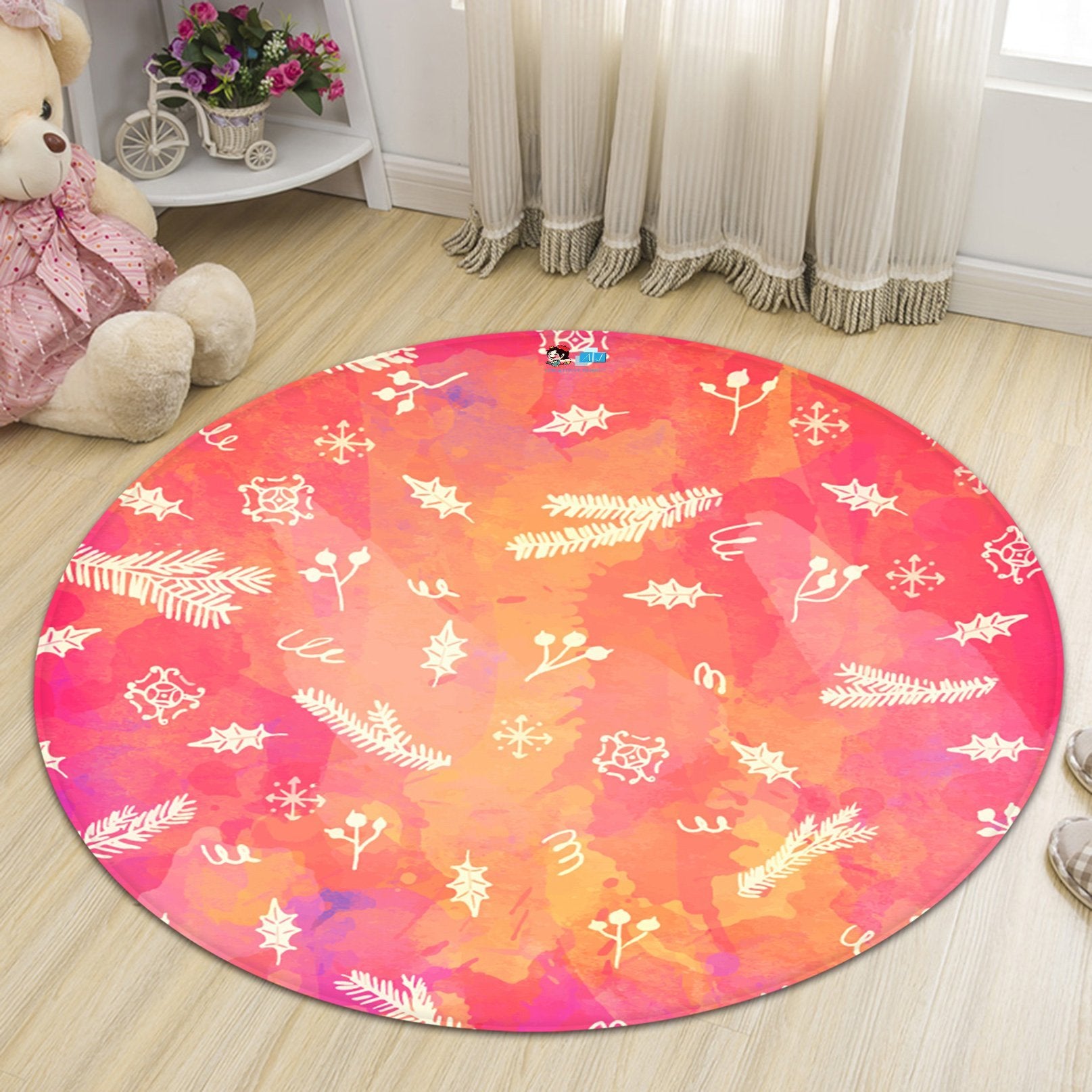 3D Snow Falling 070 Round Non Slip Rug Mat Mat AJ Creativity Home