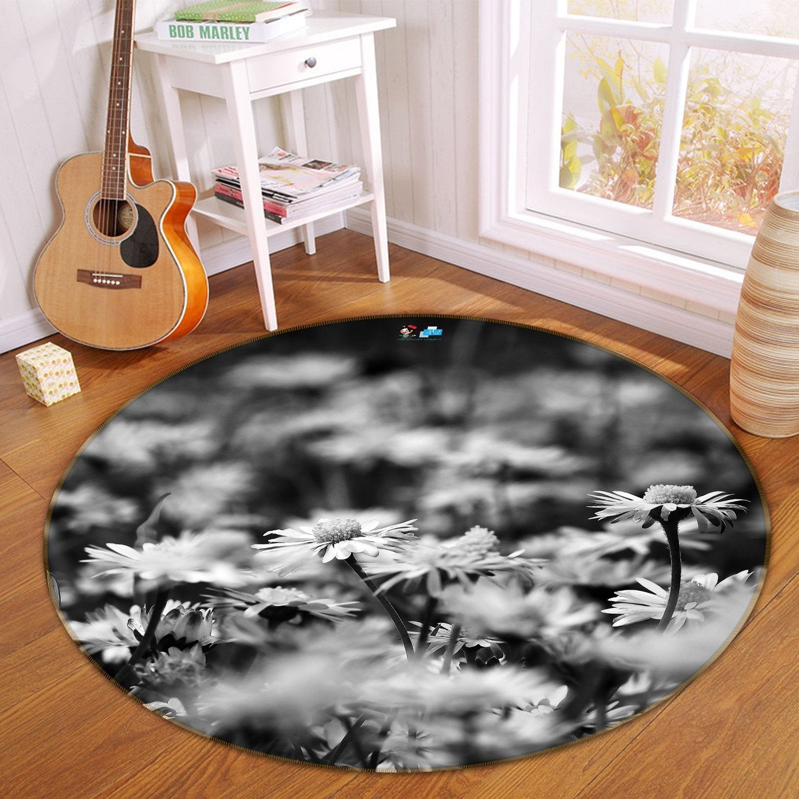 3D Vintage Flower 137 Round Non Slip Rug Mat Mat AJ Creativity Home