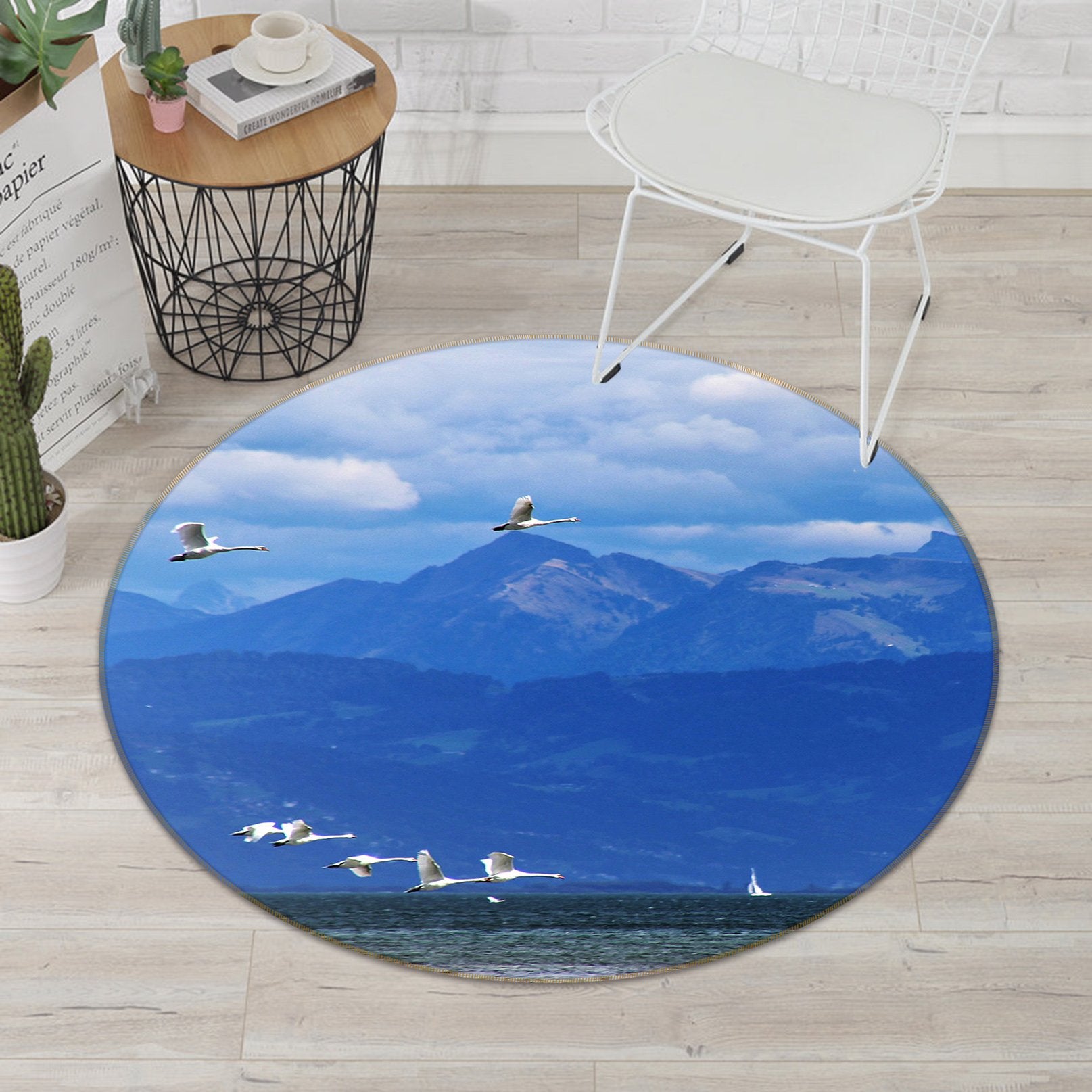 3D Peak Bird 039 Animal Round Non Slip Rug Mat Mat AJ Creativity Home