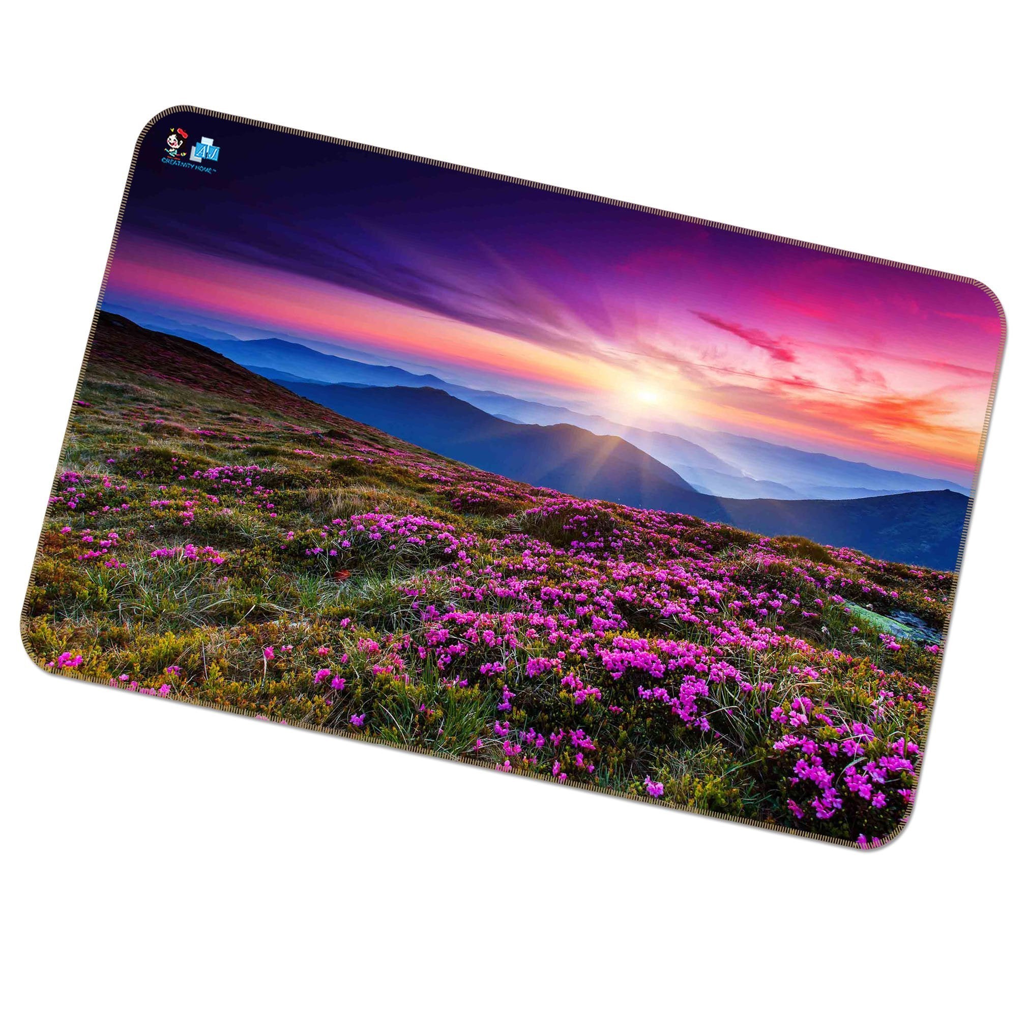 3D Mountain Flowers 183 Non Slip Rug Mat Mat AJ Creativity Home