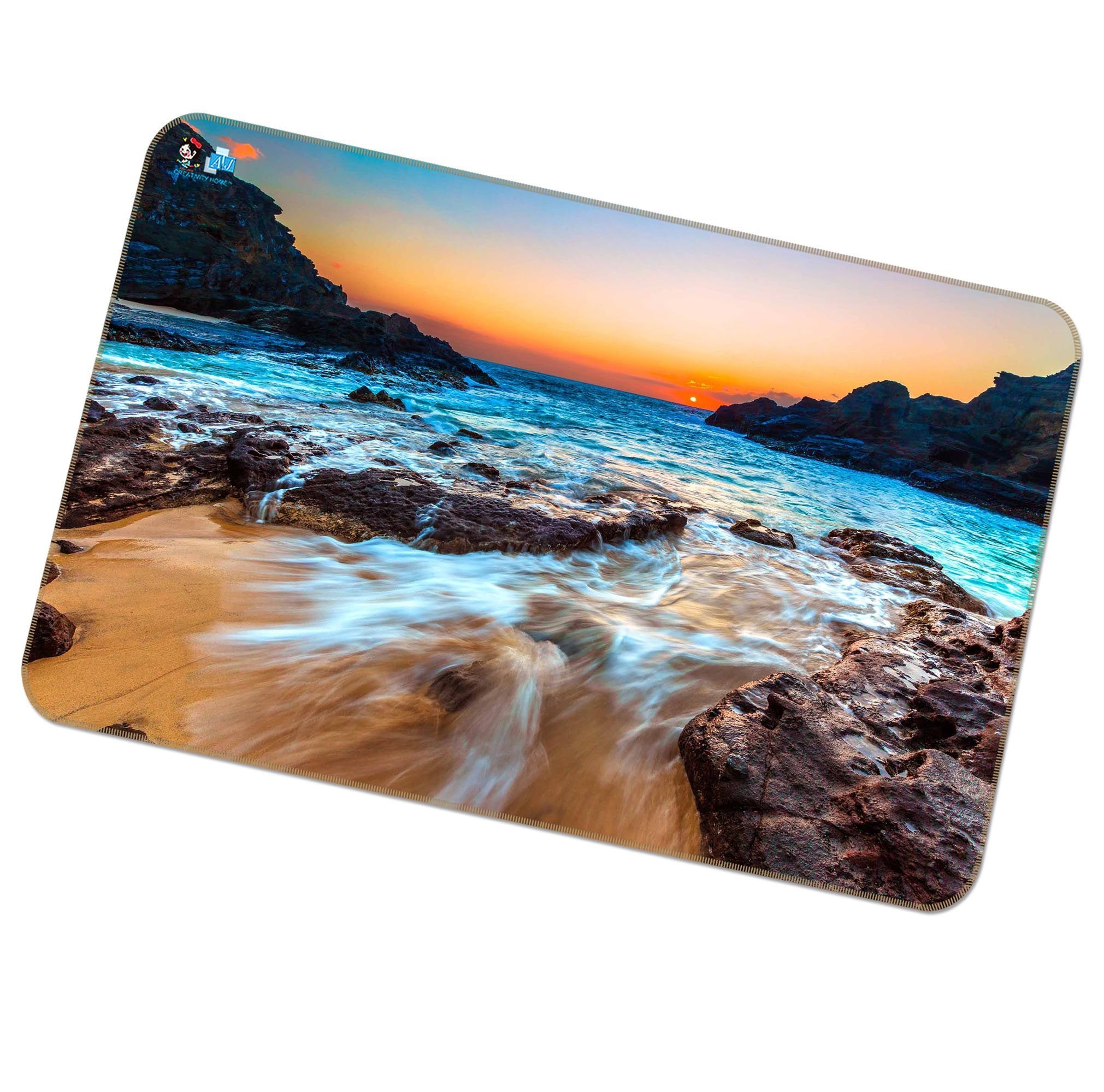 3D Pretty Sea Sunset 228 Non Slip Rug Mat Mat AJ Creativity Home