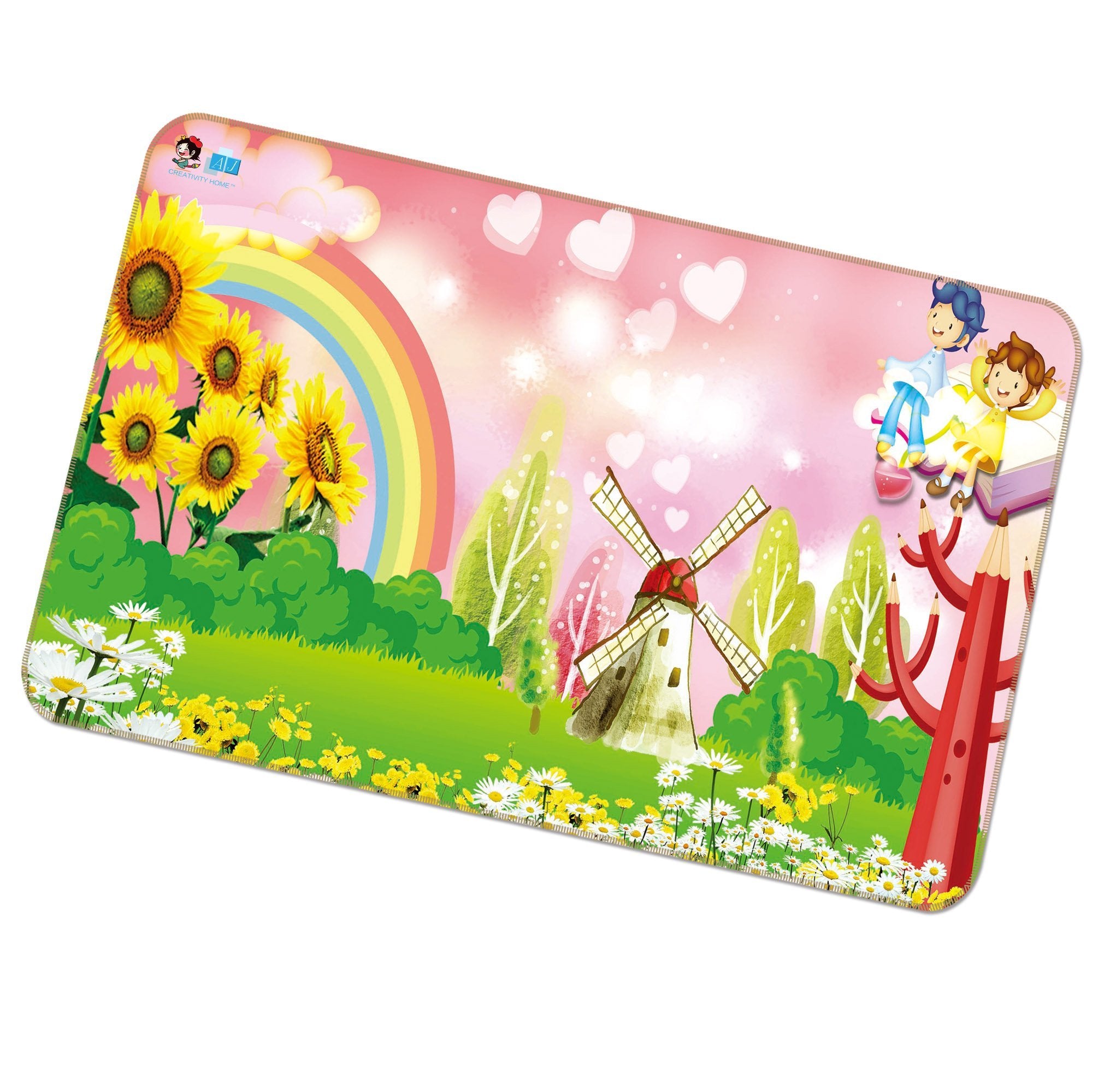 3D Rainbow Sunflower 454 Non Slip Rug Mat Mat AJ Creativity Home