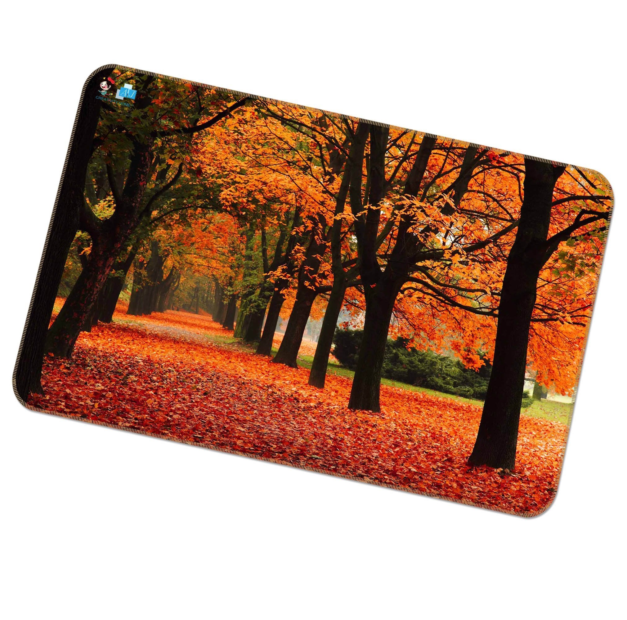 3D Leaves Everywhere 453 Non Slip Rug Mat Mat AJ Creativity Home