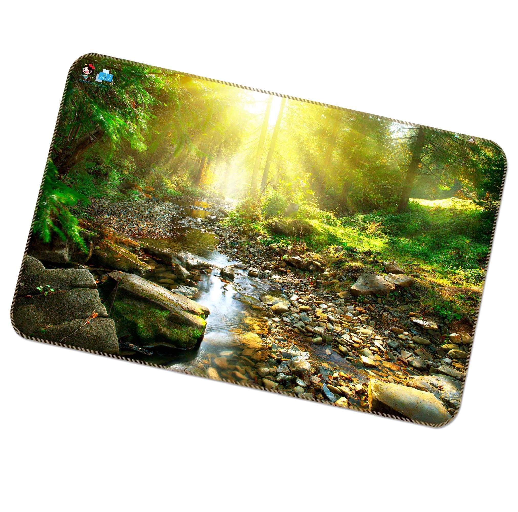 3D Sunshine Stone River 439 Non Slip Rug Mat Mat AJ Creativity Home
