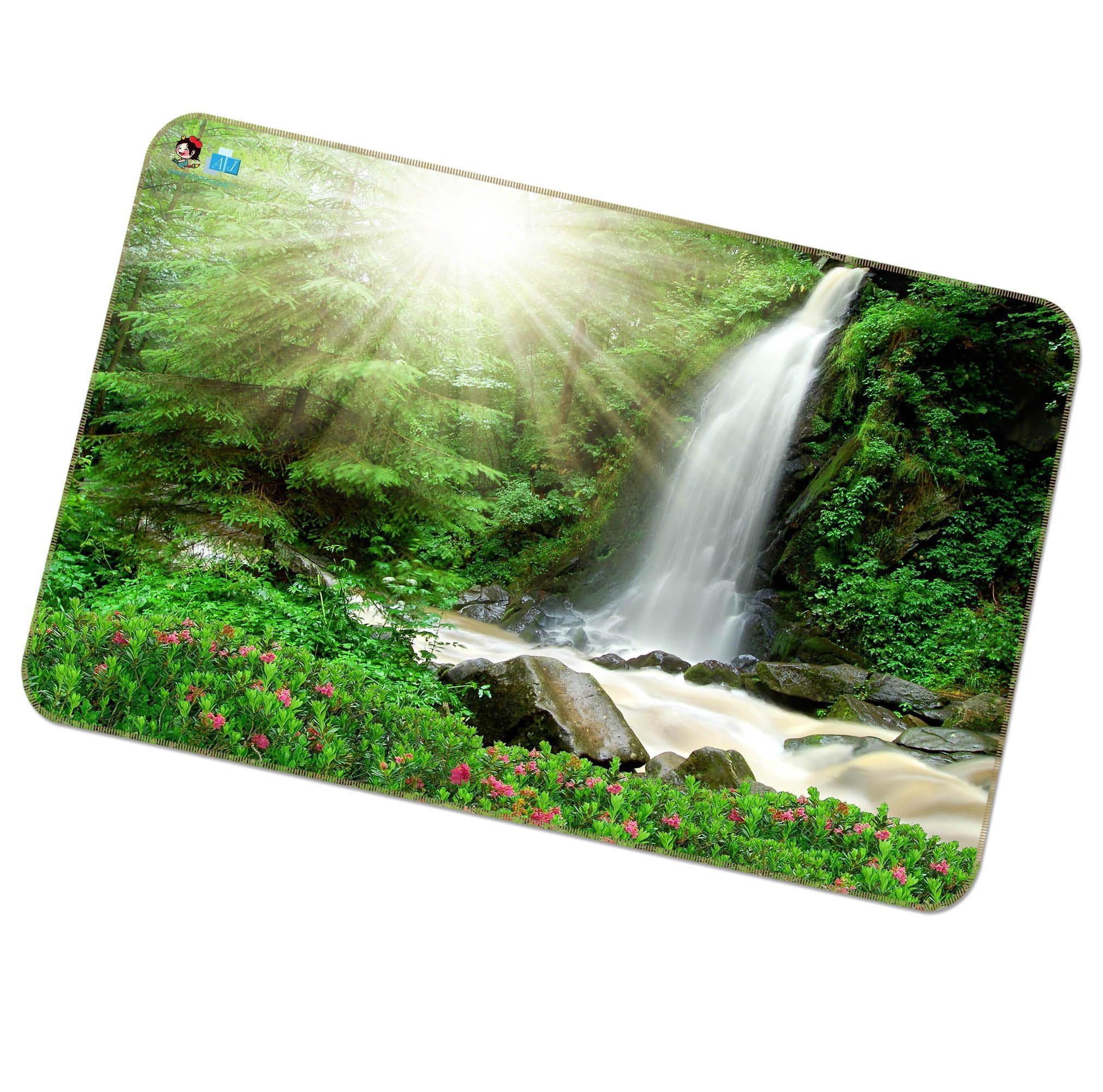 3D Sunshine Waterfall 522 Non Slip Rug Mat Mat AJ Creativity Home
