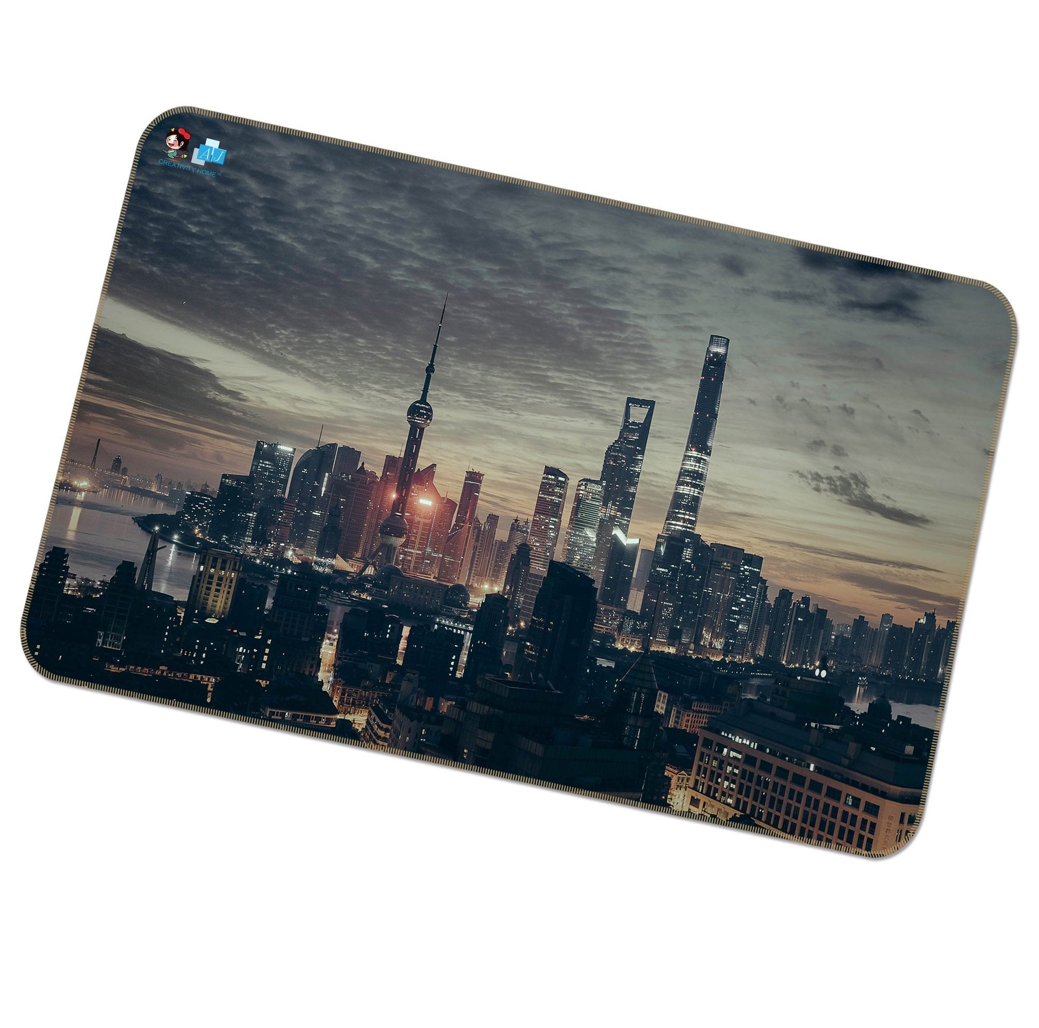 3D Dark Cloud City 237 Non Slip Rug Mat Mat AJ Creativity Home