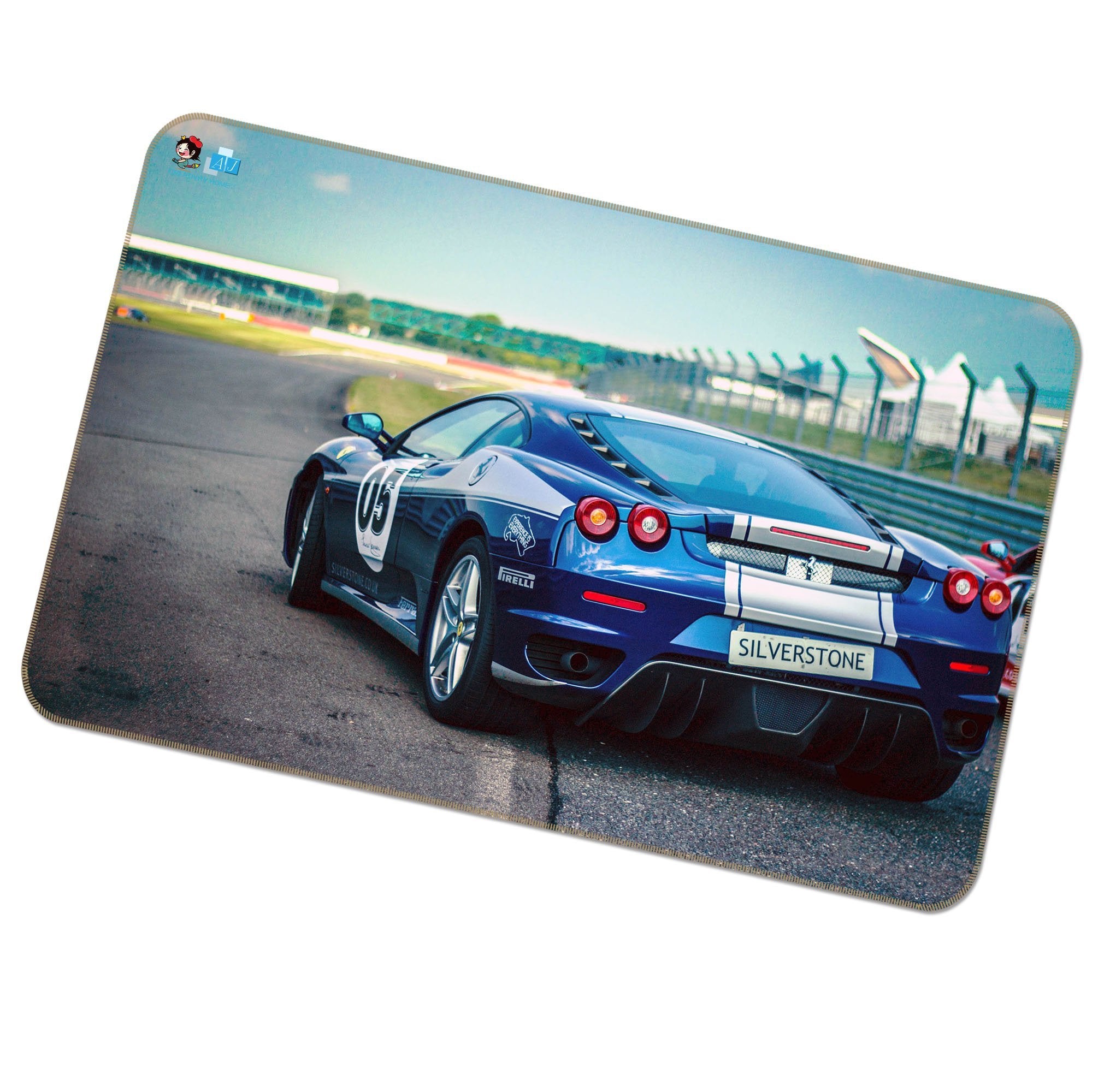 3D Blue Tail 234 Non Slip Rug Mat Mat AJ Creativity Home