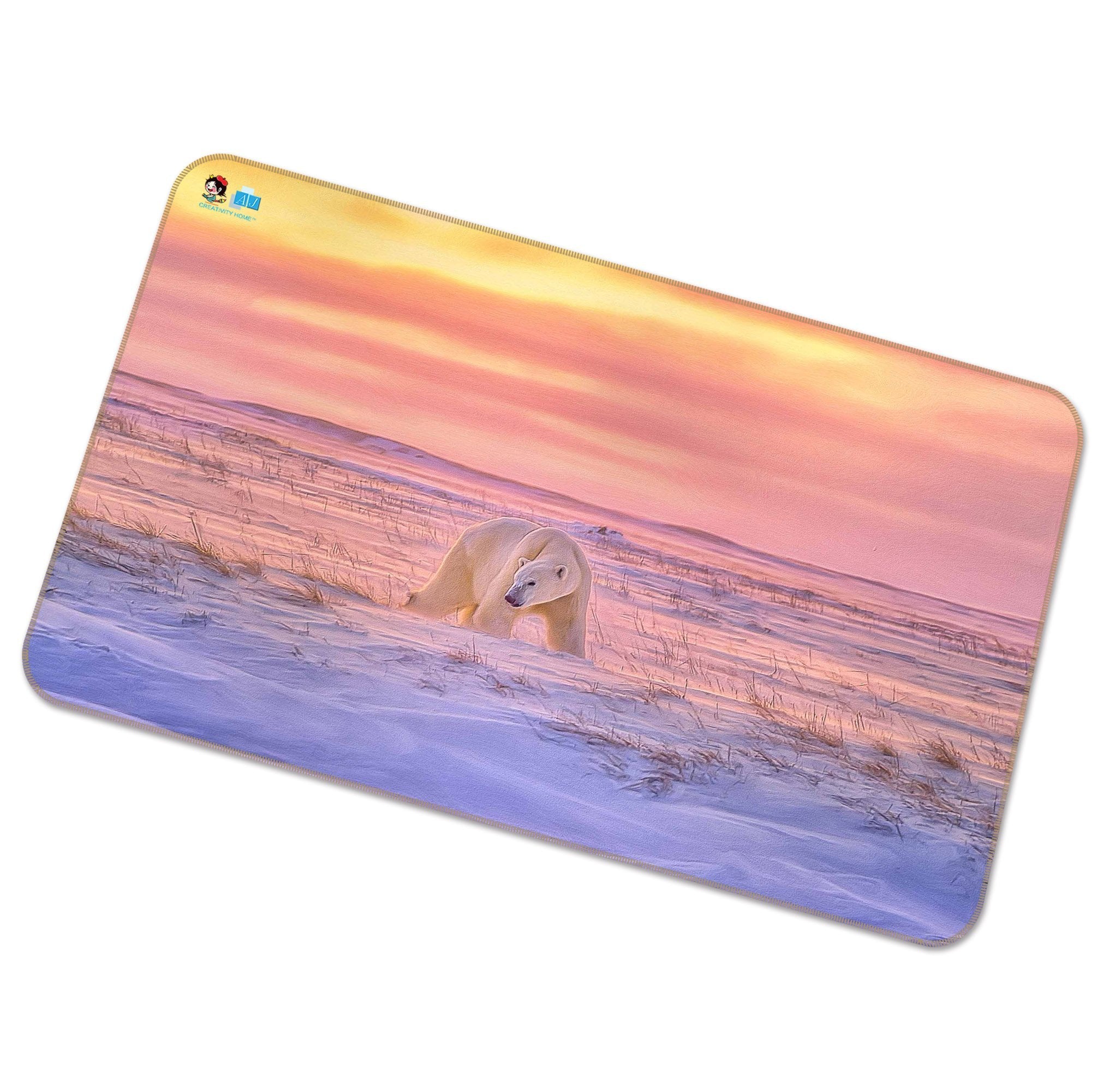 3D Snow Field Bear 264 Non Slip Rug Mat Mat AJ Creativity Home