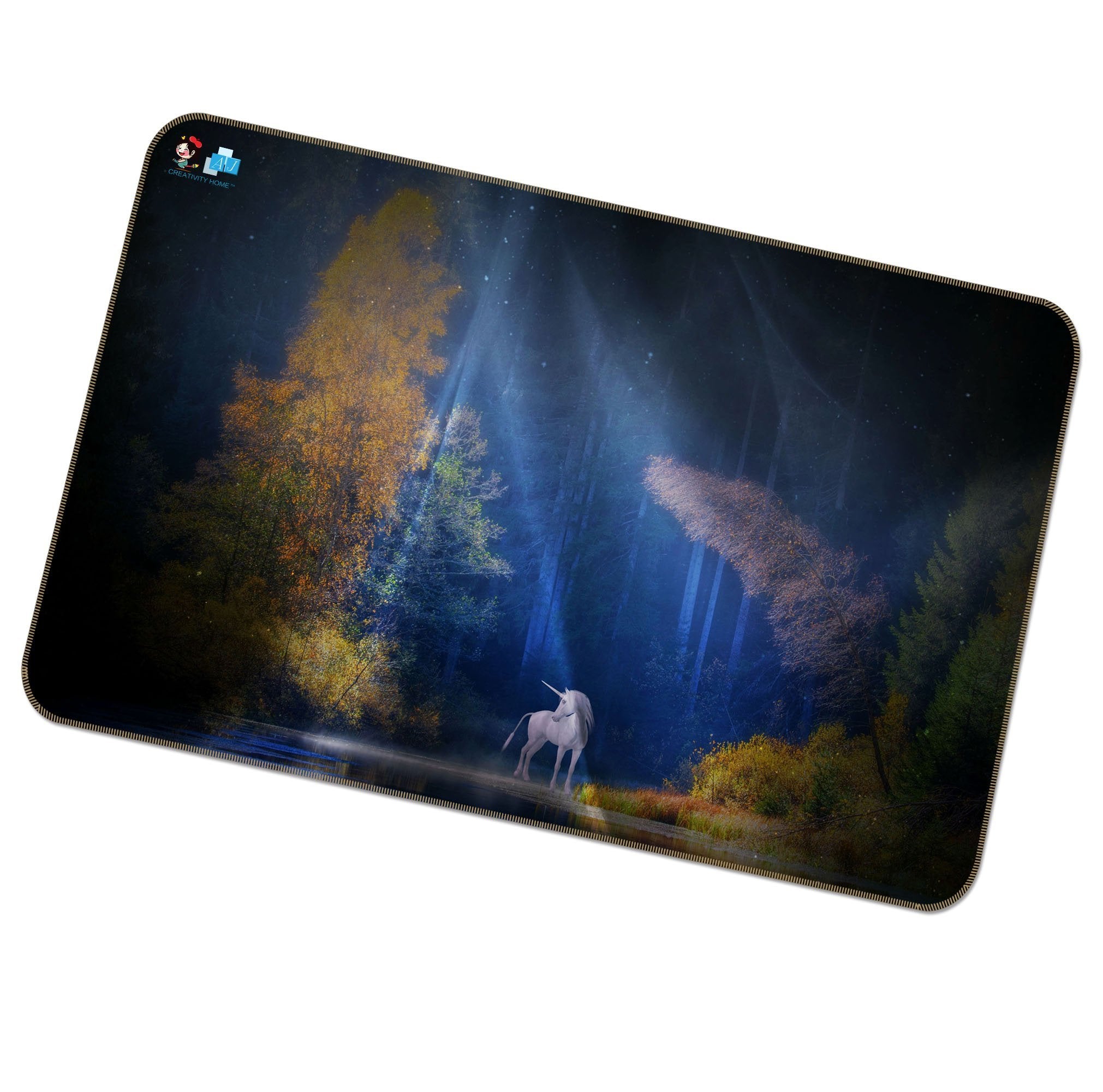 3D Moonlight Unicorn 309 Non Slip Rug Mat Mat AJ Creativity Home