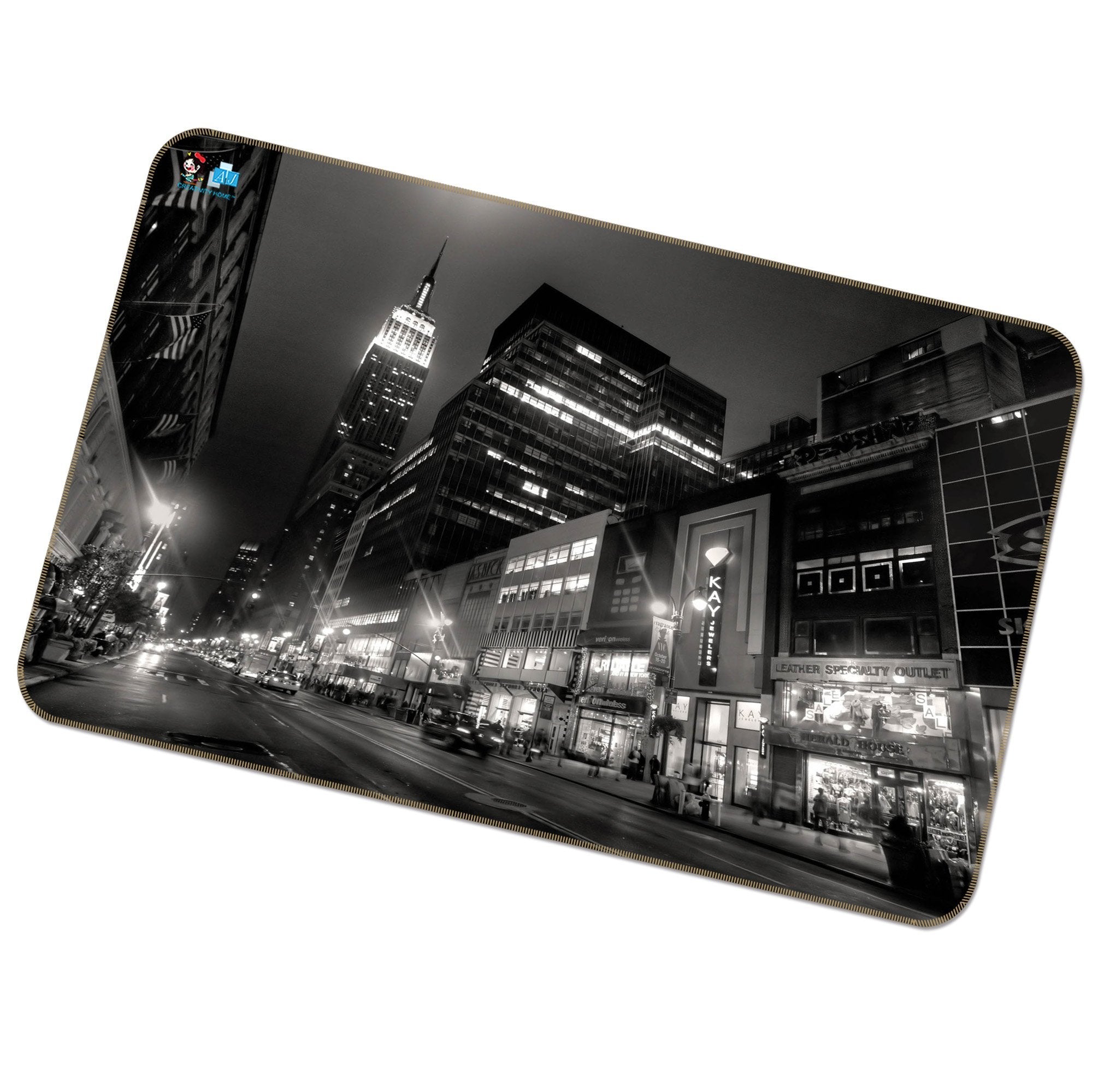 3D New York Street 160 Non Slip Rug Mat Mat AJ Creativity Home