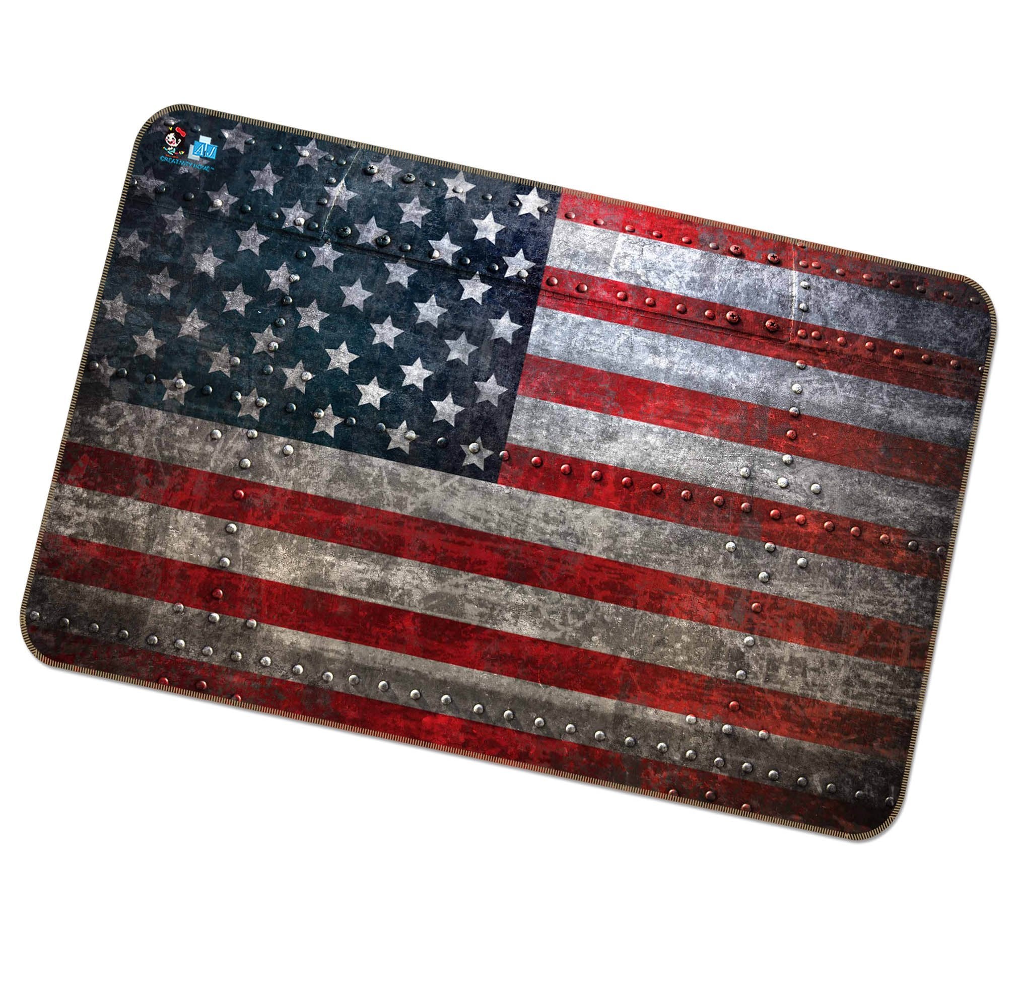 3D American Flag Pattern 172 Non Slip Rug Mat Mat AJ Creativity Home