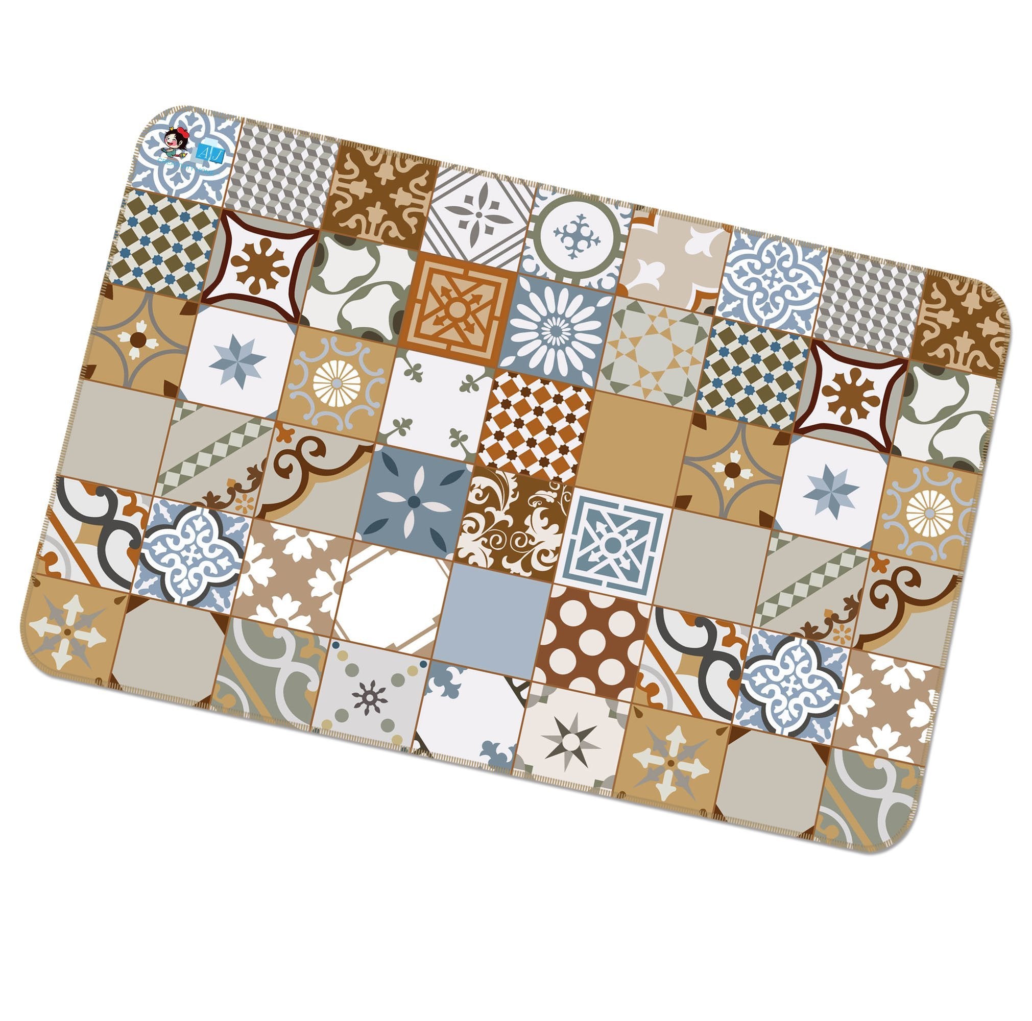 3D Different Patterns 095 Non Slip Rug Mat Mat AJ Creativity Home