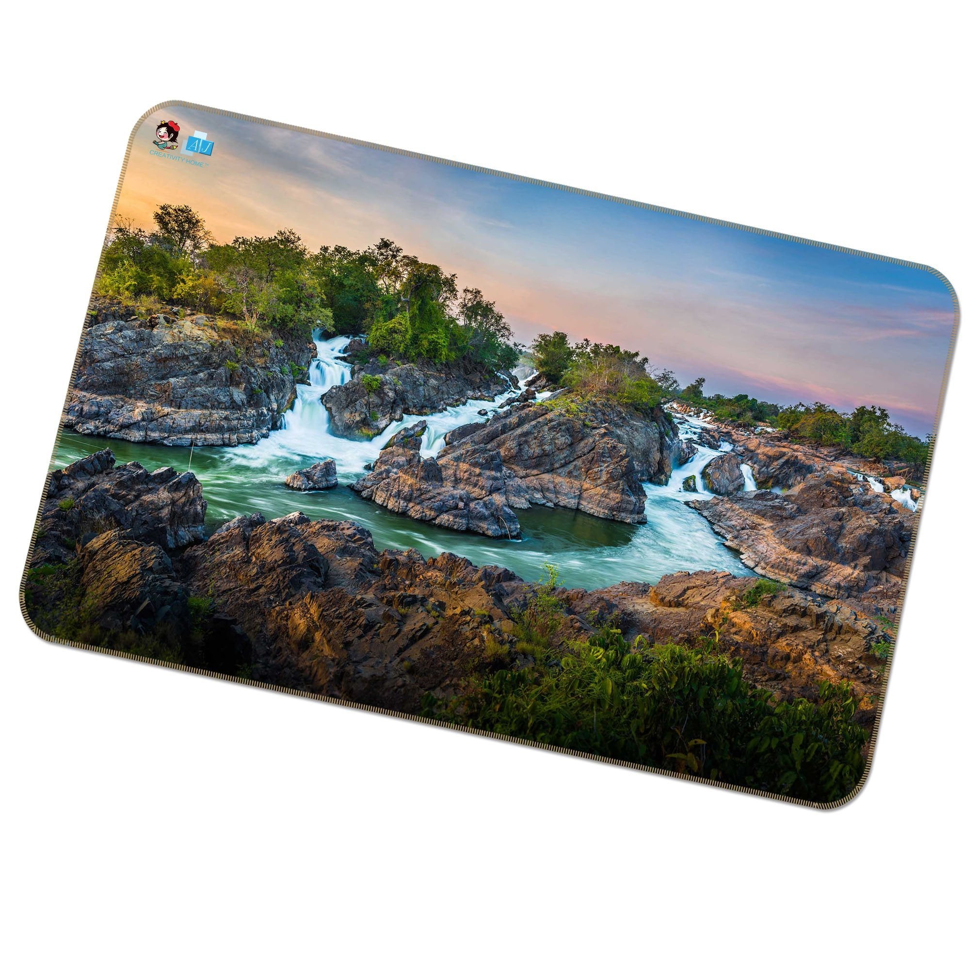 3D Rapid Stream Creek 404 Non Slip Rug Mat Mat AJ Creativity Home