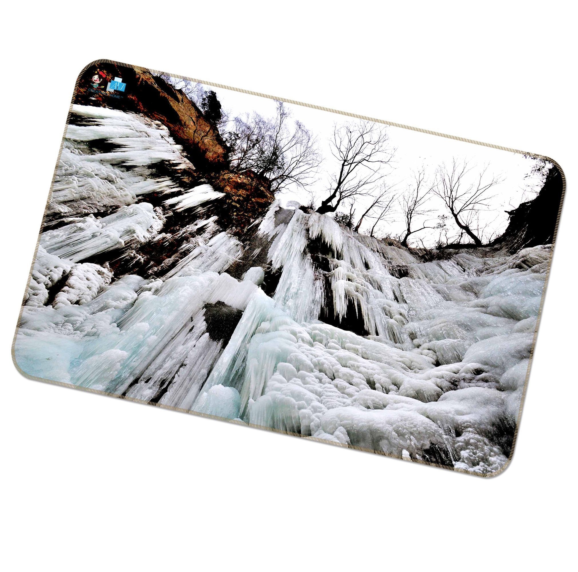 3D Icicle Mountain 396 Non Slip Rug Mat Mat AJ Creativity Home
