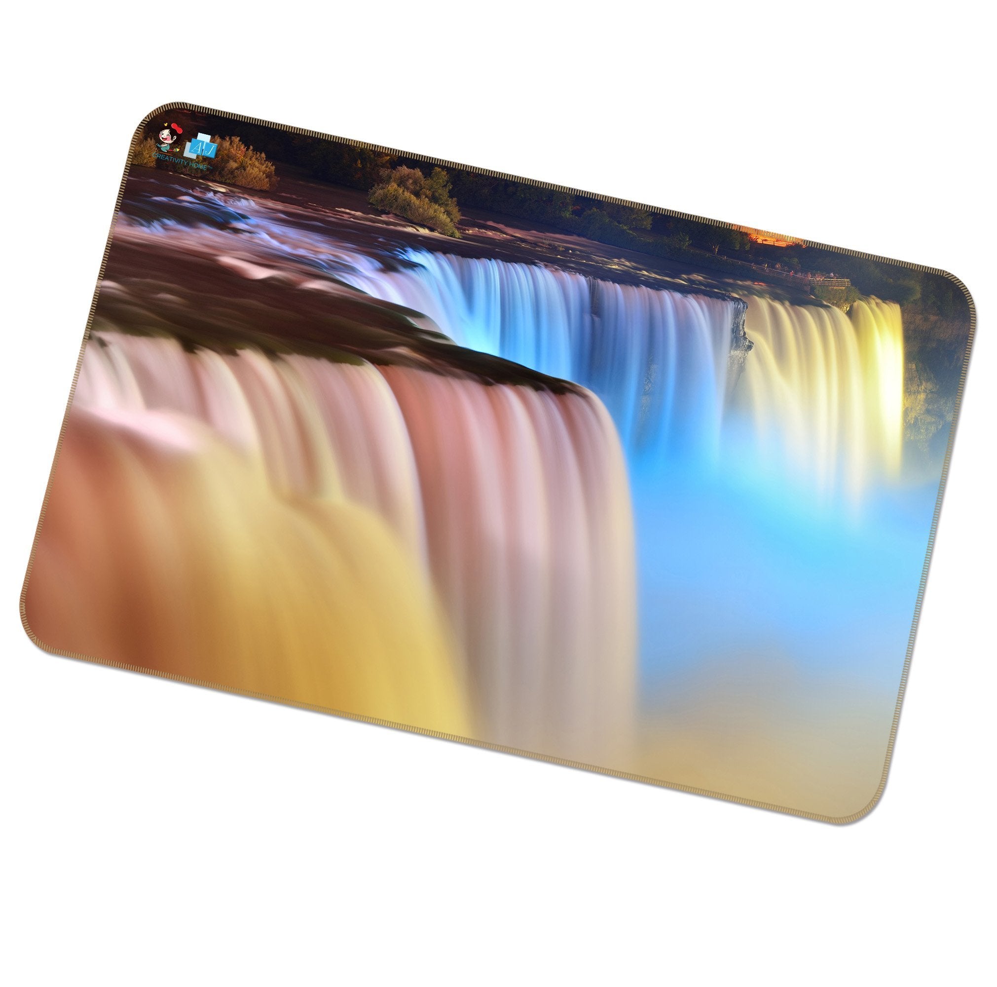 3D Colored Waterfall 371 Non Slip Rug Mat Mat AJ Creativity Home