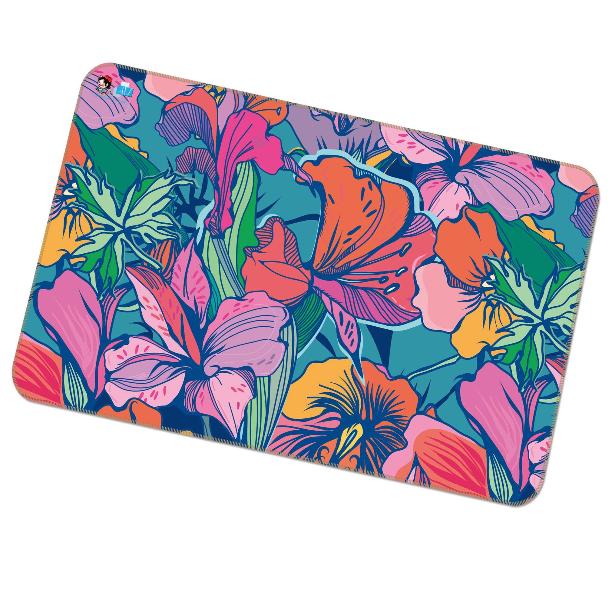 3D Flower Bright 065 Non Slip Rug Mat Mat AJ Creativity Home