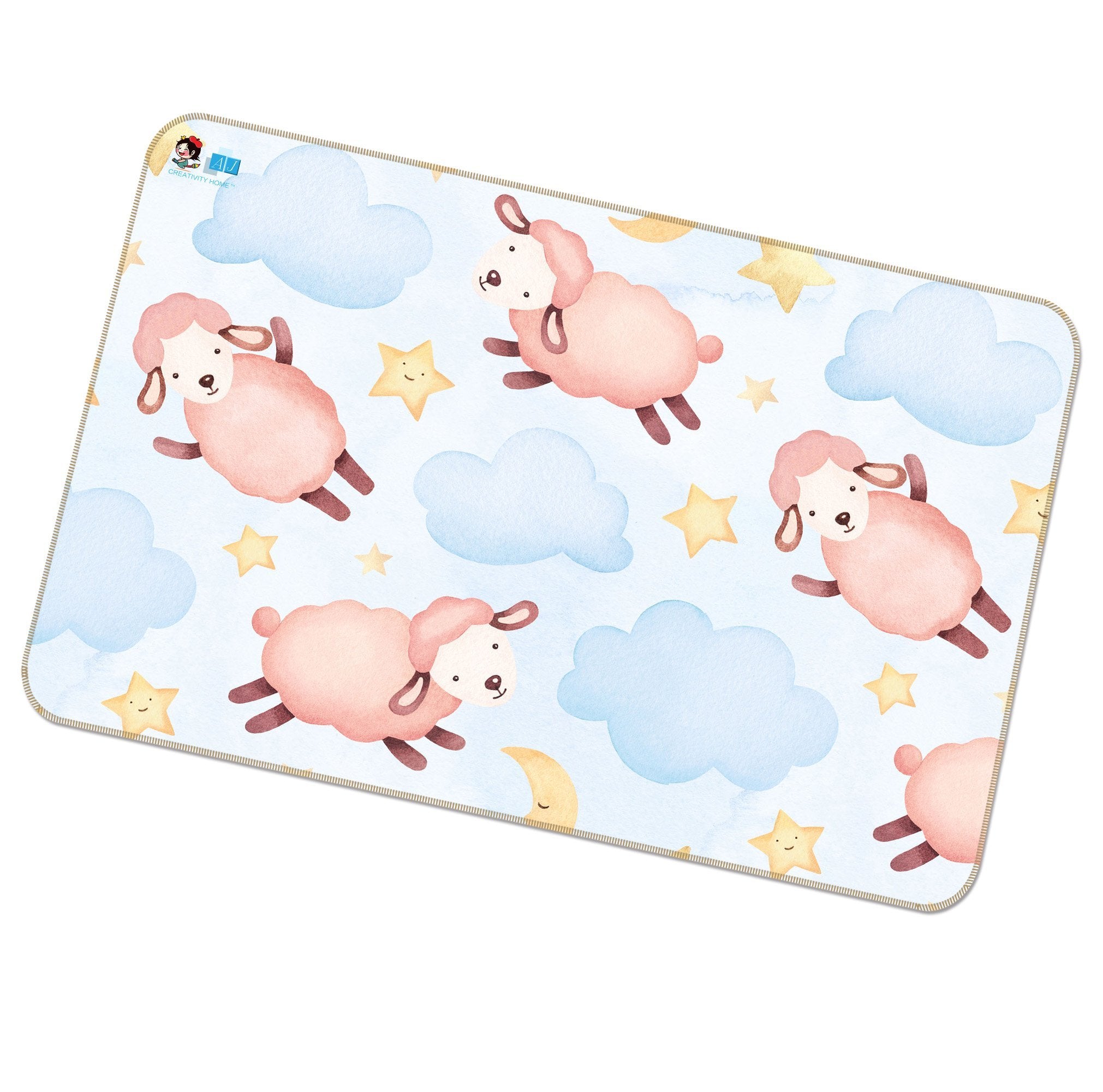 3D Powder Sheep 111 Non Slip Rug Mat Mat AJ Creativity Home
