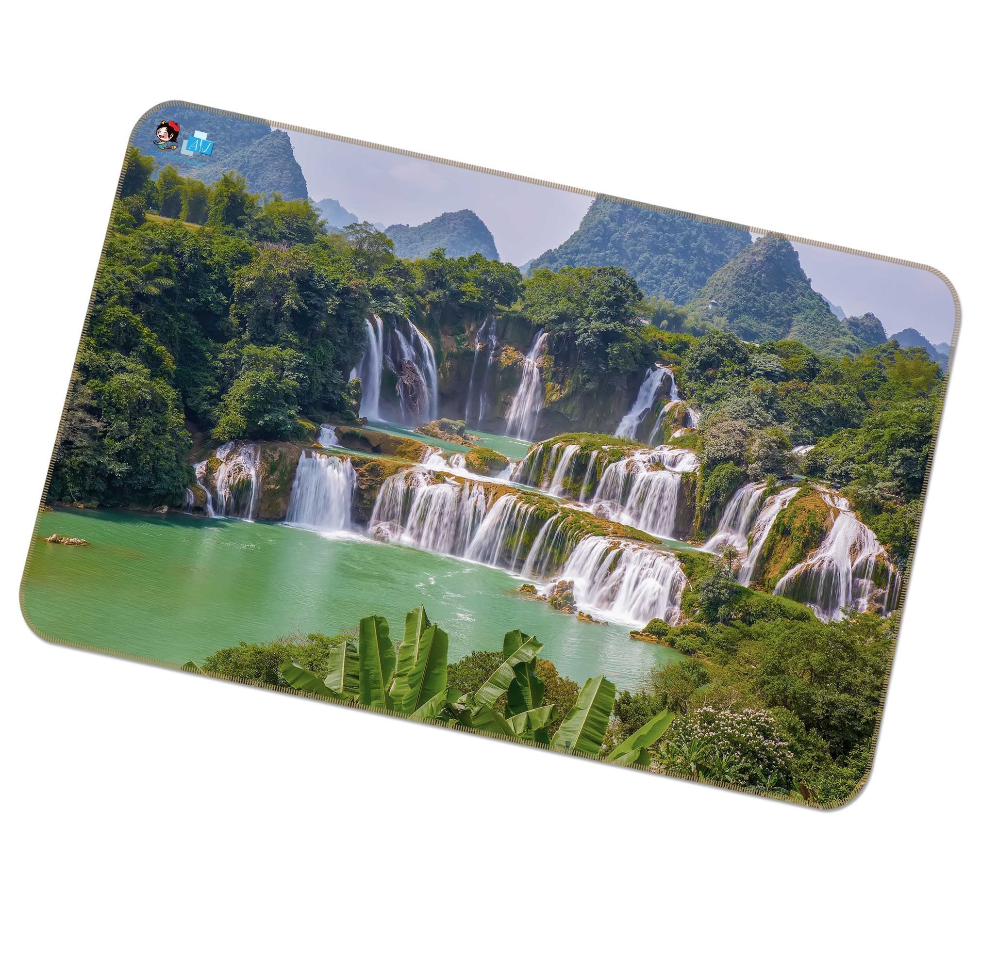 3D Mountain Lake 323 Non Slip Rug Mat Mat AJ Creativity Home