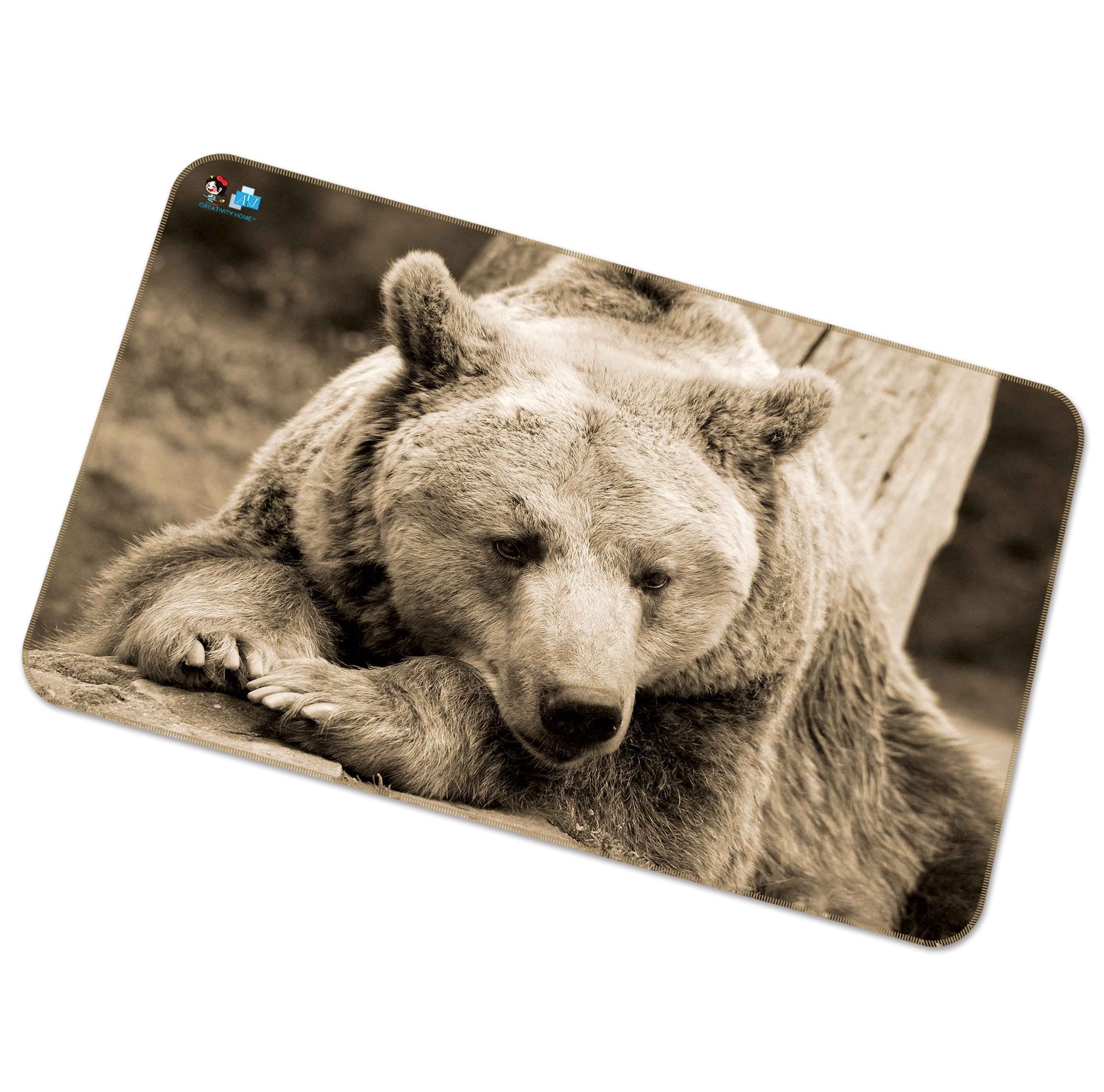 3D Resting Bear 277 Non Slip Rug Mat Mat AJ Creativity Home