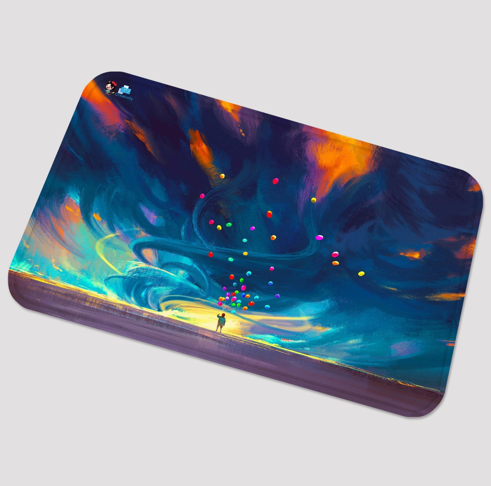 3D Flying Balloons Painting 97 Non Slip Rug Mat Mat AJ Creativity Home