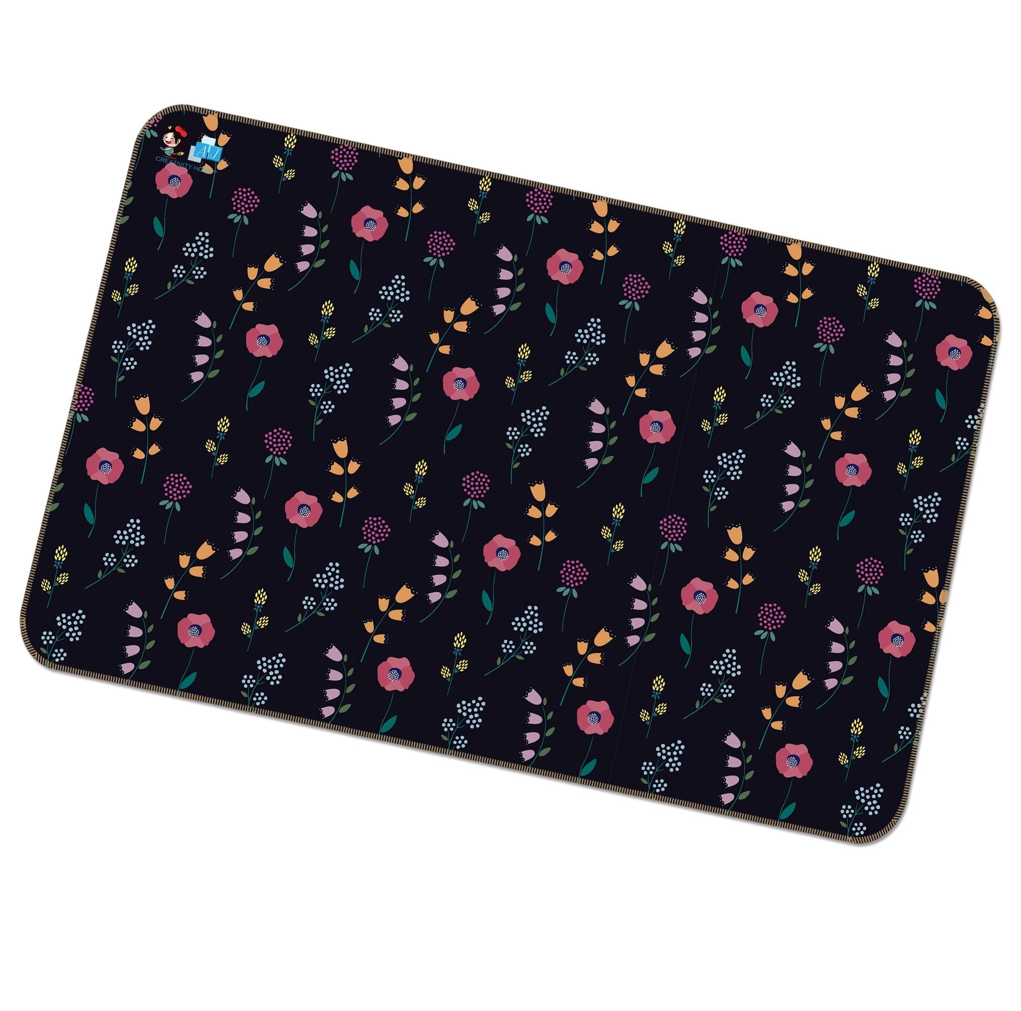 3D Red Flower 135 Non Slip Rug Mat Mat AJ Creativity Home