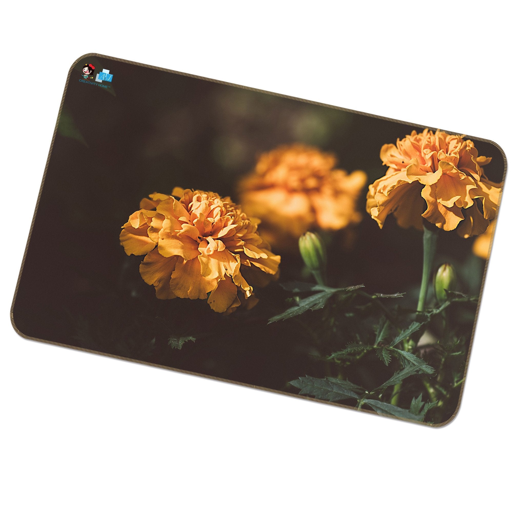 3D Orange Flower 272 Non Slip Rug Mat Mat AJ Creativity Home