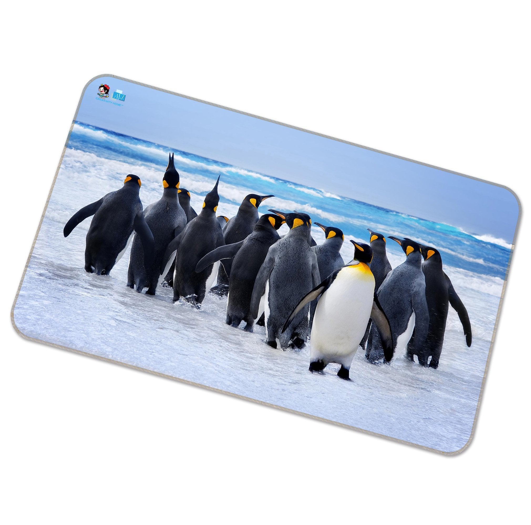 3D Penguins 250 Non Slip Rug Mat Mat AJ Creativity Home