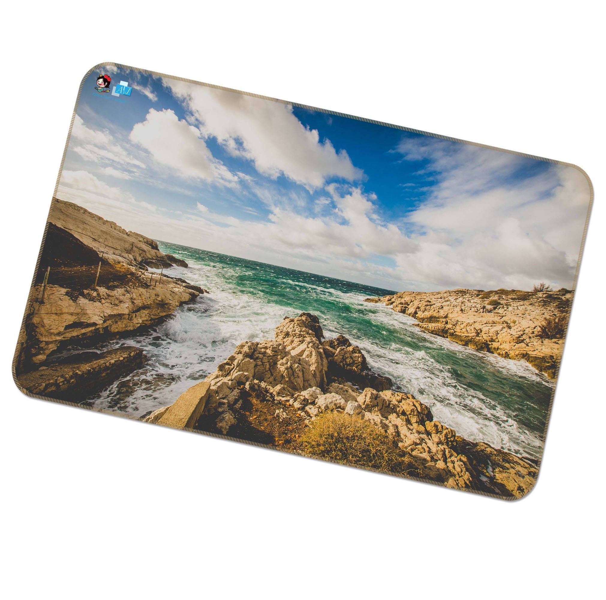 3D Sea Stone 044 Non Slip Rug Mat Mat AJ Creativity Home