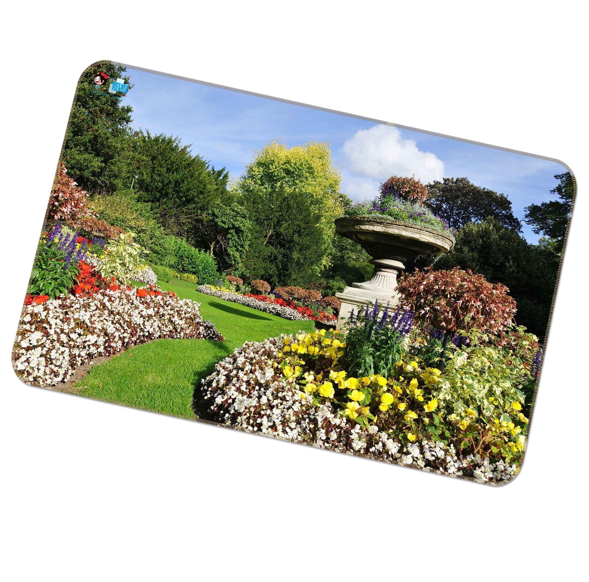 3D Garden Fountain 372 Non Slip Rug Mat Mat AJ Creativity Home