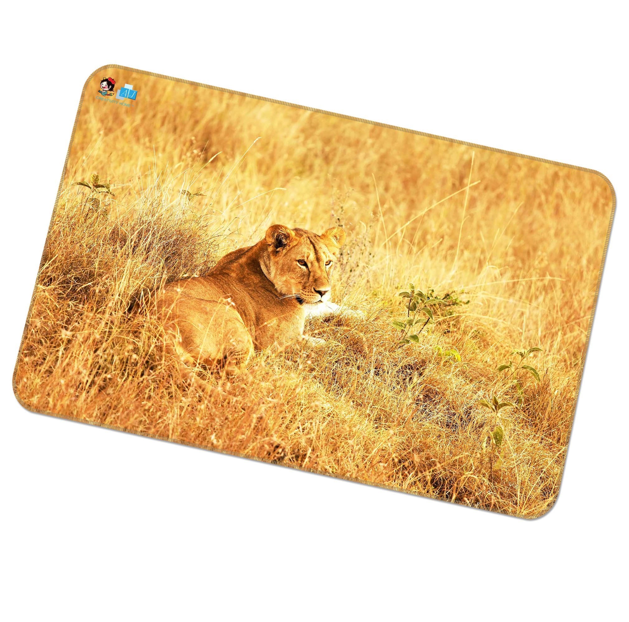 3D Lion Resting 407 Non Slip Rug Mat Mat AJ Creativity Home