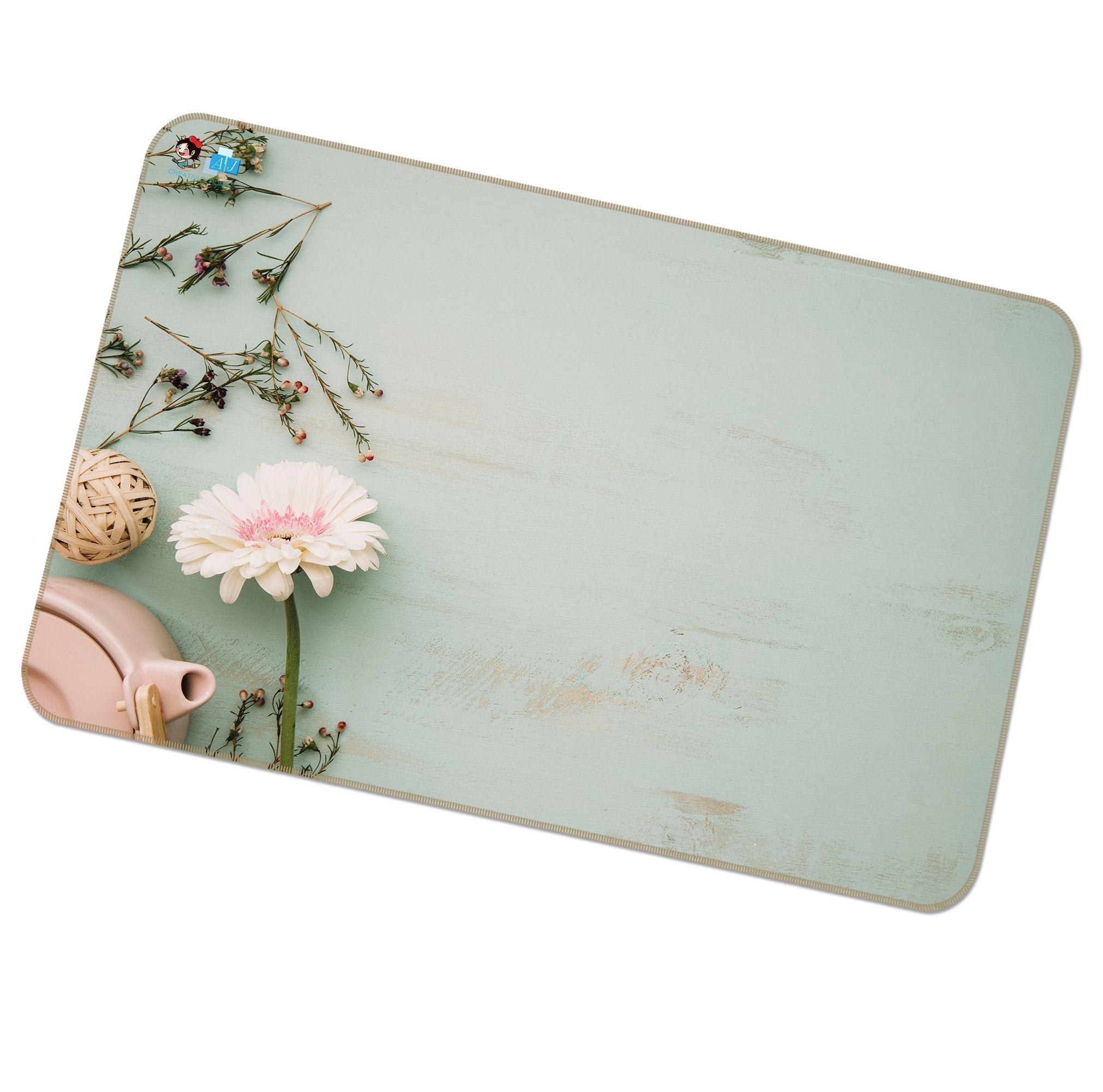 3D Chrysanthemum Dried Flowers 208 Non Slip Rug Mat Mat AJ Creativity Home