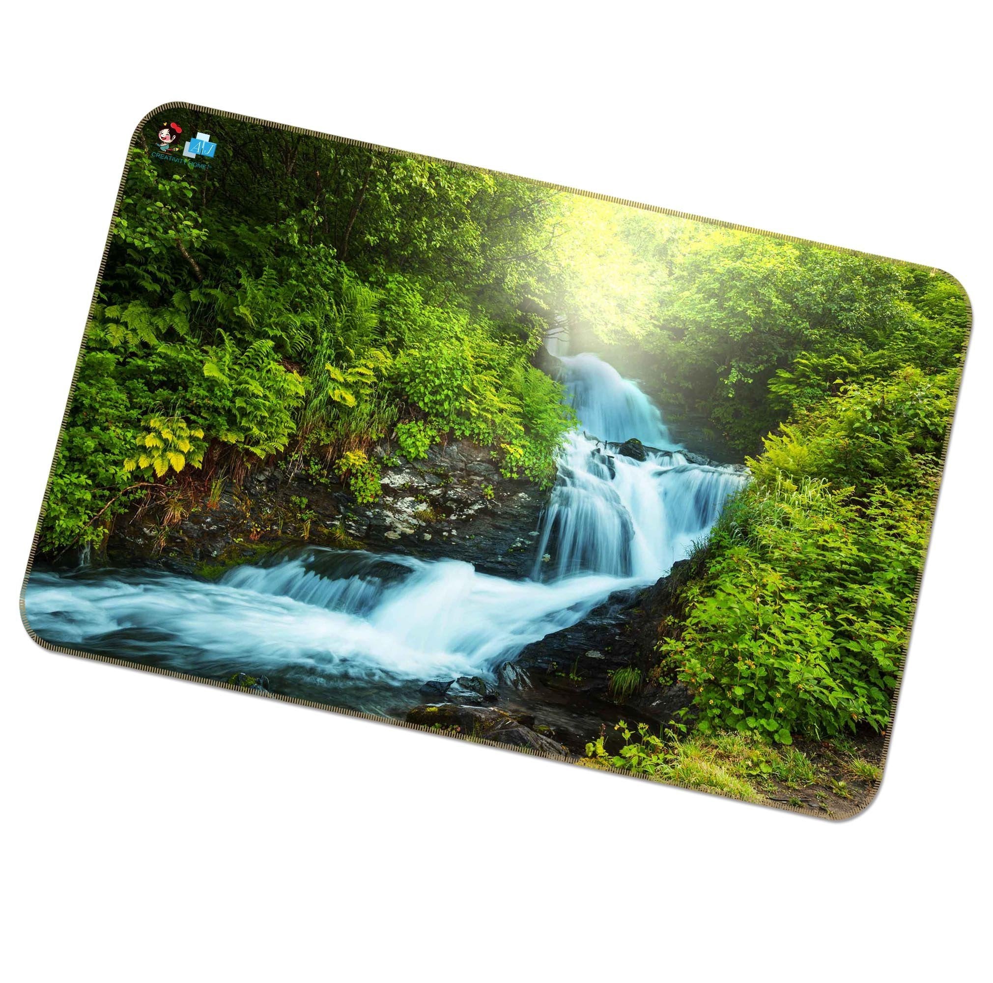 3D Waterfall Stream 505 Non Slip Rug Mat Mat AJ Creativity Home