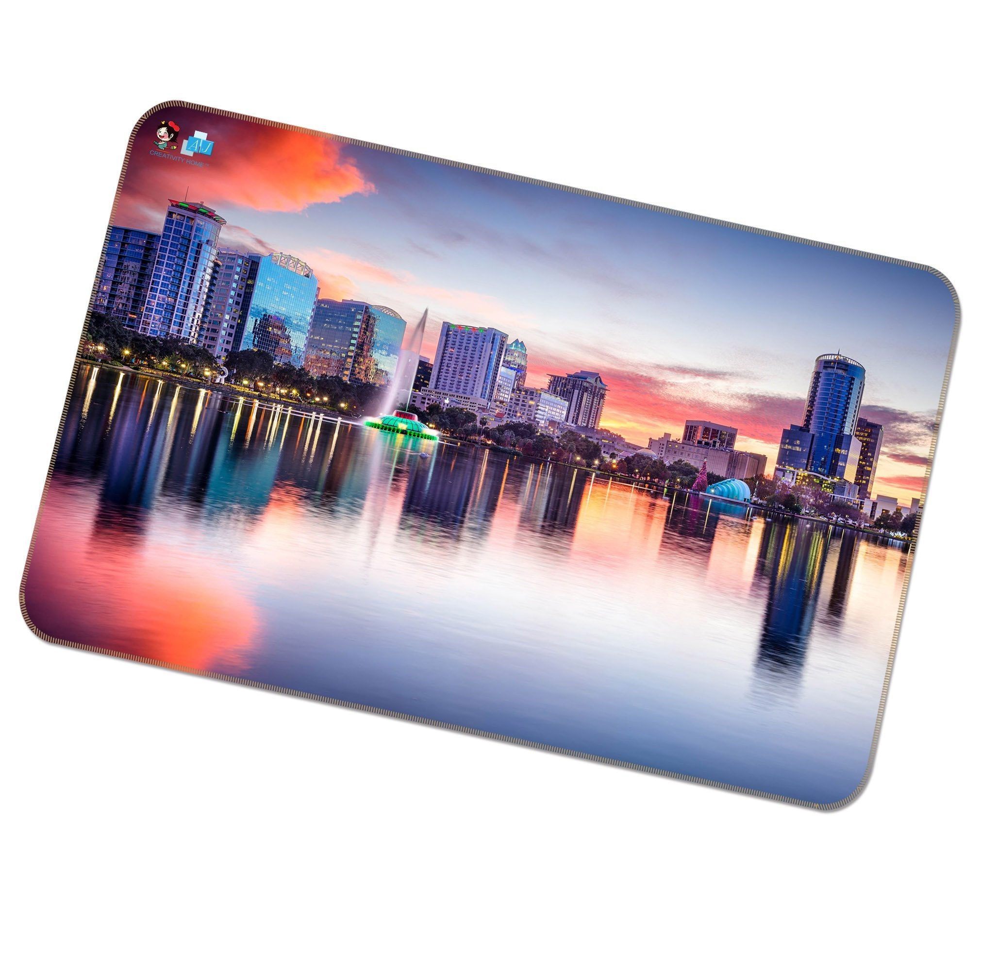 3D City Reflection 449 Non Slip Rug Mat Mat AJ Creativity Home