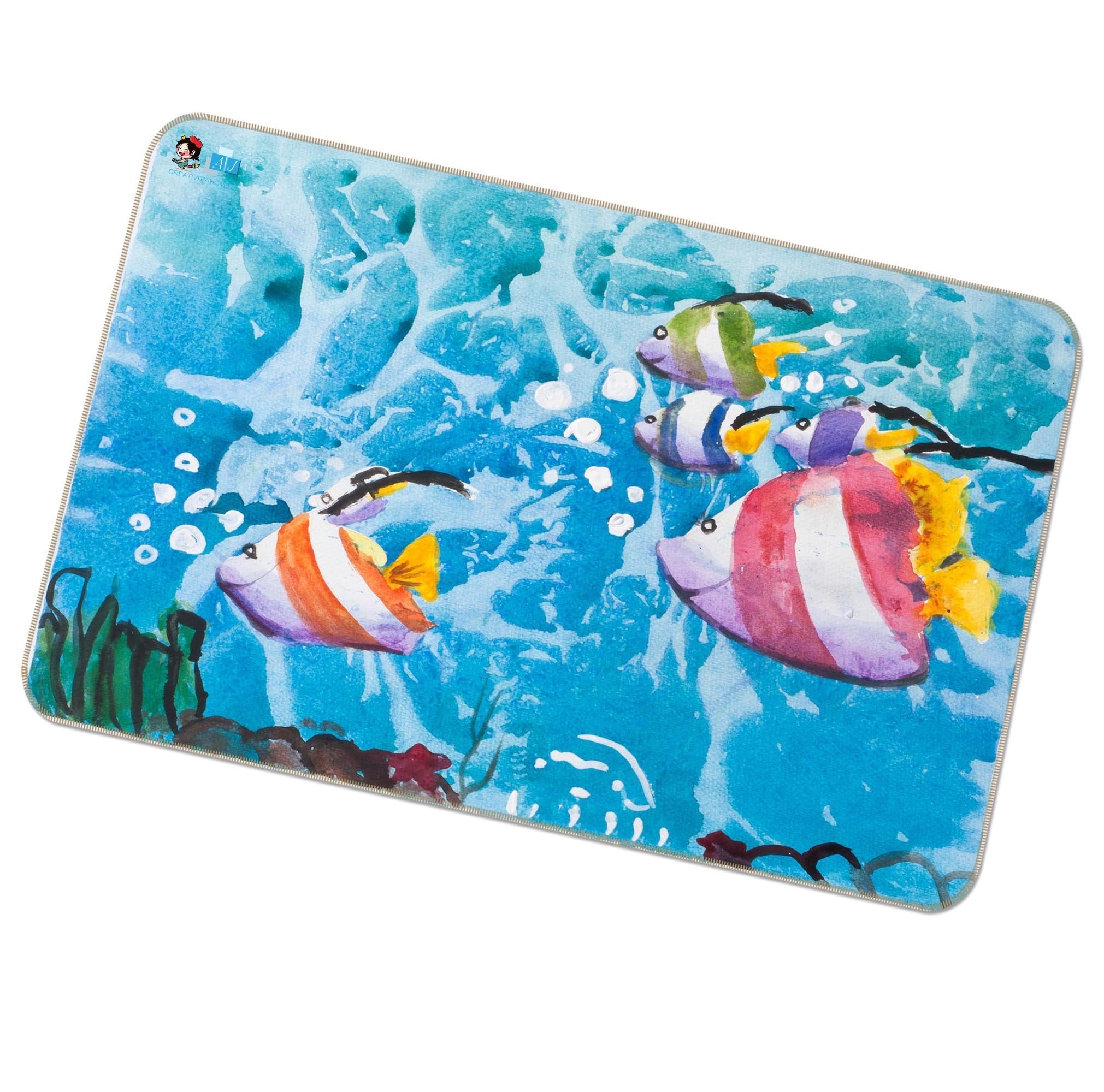 3D Painting Fish 411 Non Slip Rug Mat Mat AJ Creativity Home