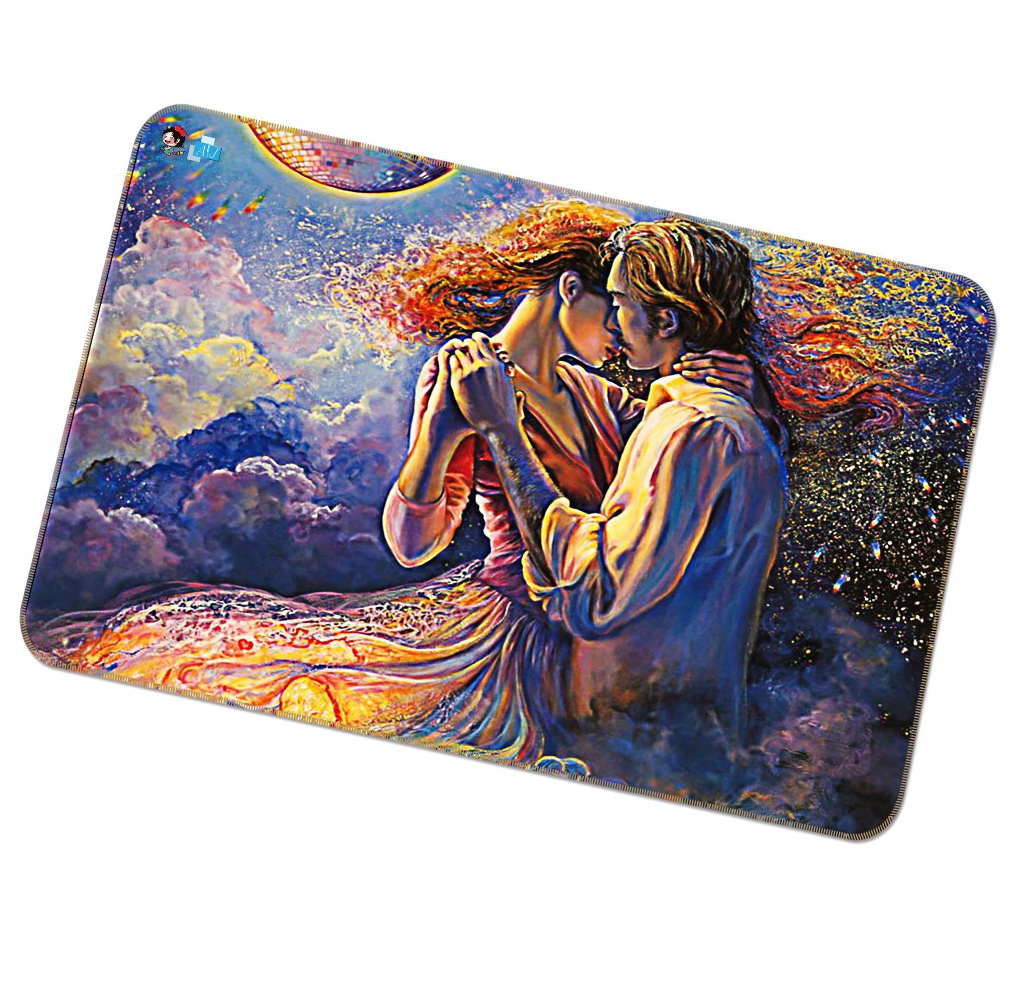 3D Dancing Intimate 340 Non Slip Rug Mat Mat AJ Creativity Home