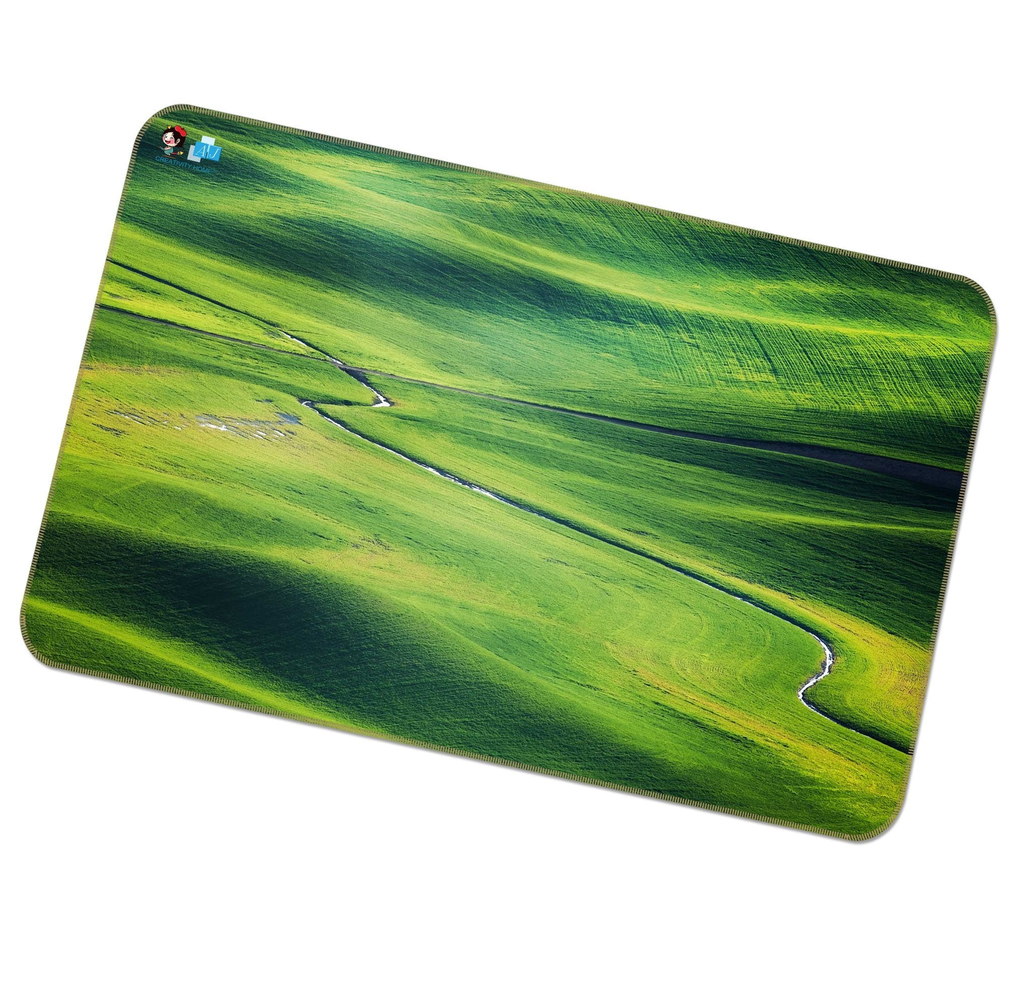 3D Grassland Stream 028 Non Slip Rug Mat Mat AJ Creativity Home