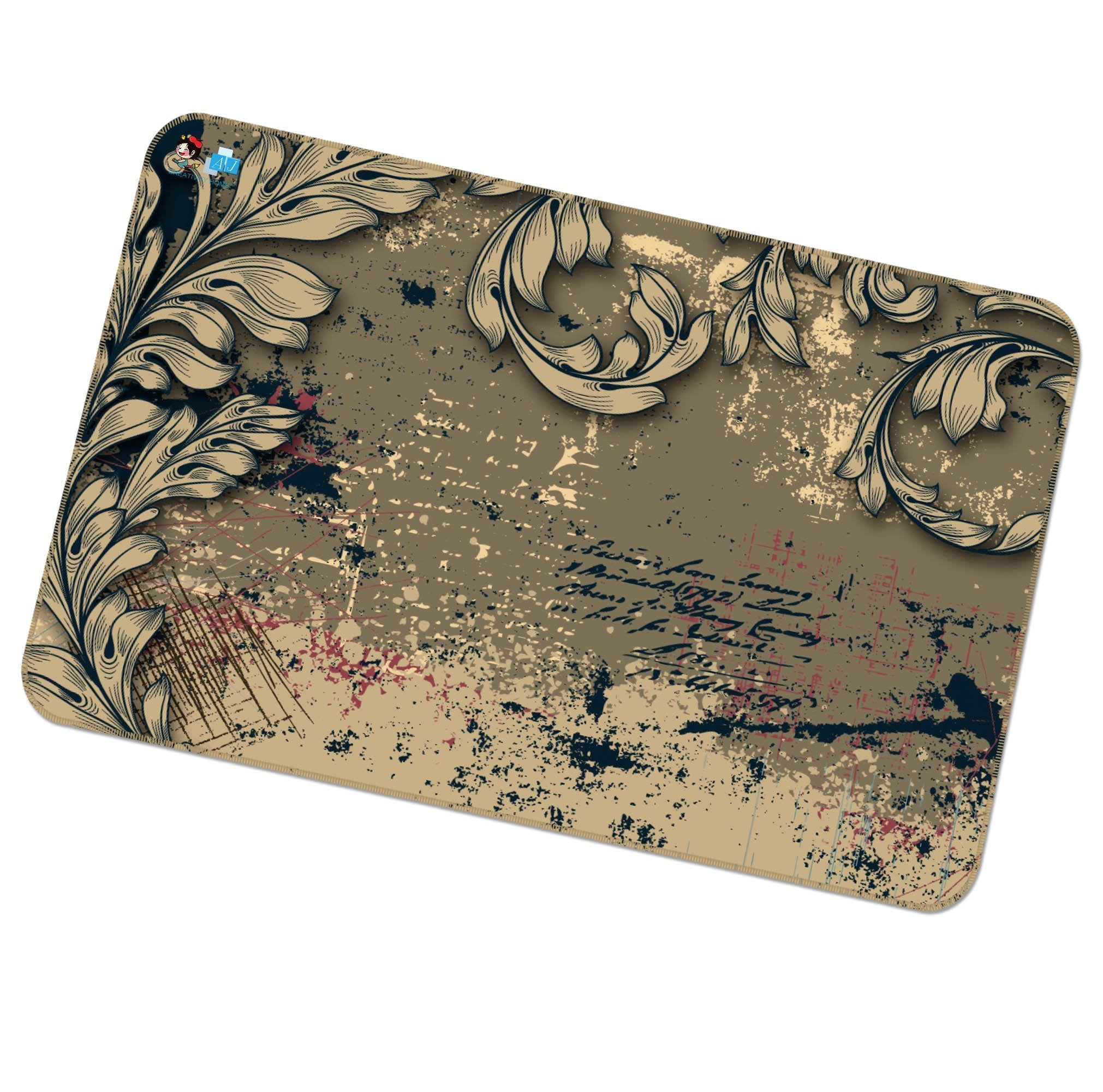 3D Vine Leaves 350 Non Slip Rug Mat Mat AJ Creativity Home