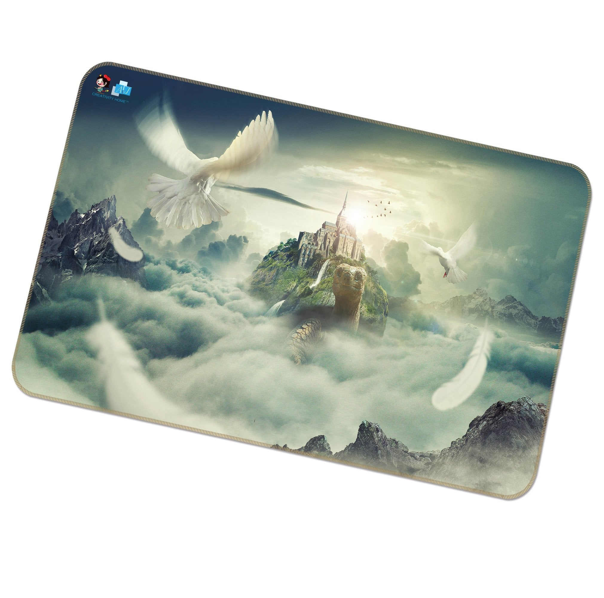 3D Pigeon Castle 248 Non Slip Rug Mat Mat AJ Creativity Home