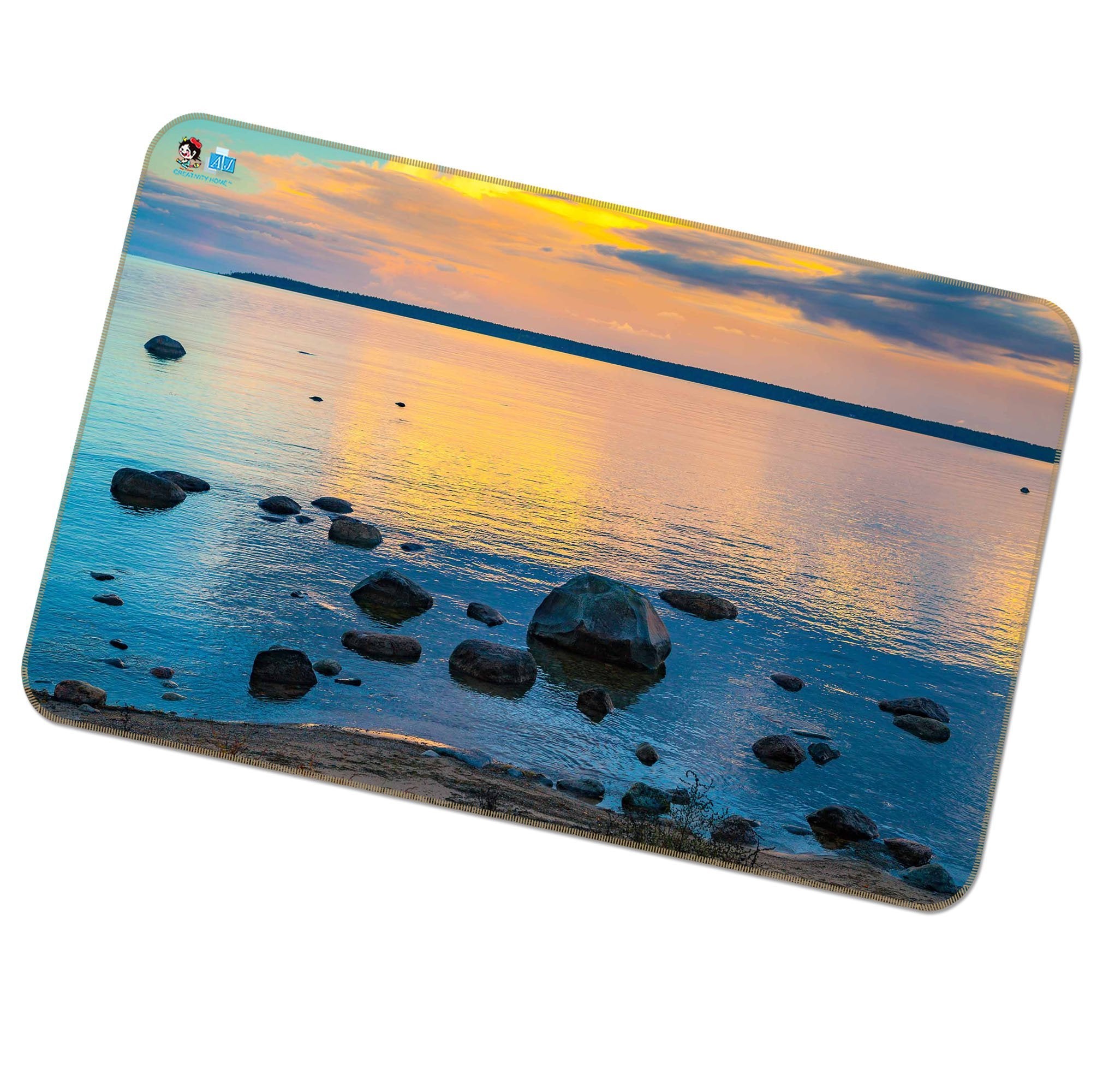 3D Vast Lake Sunset 225 Non Slip Rug Mat Mat AJ Creativity Home