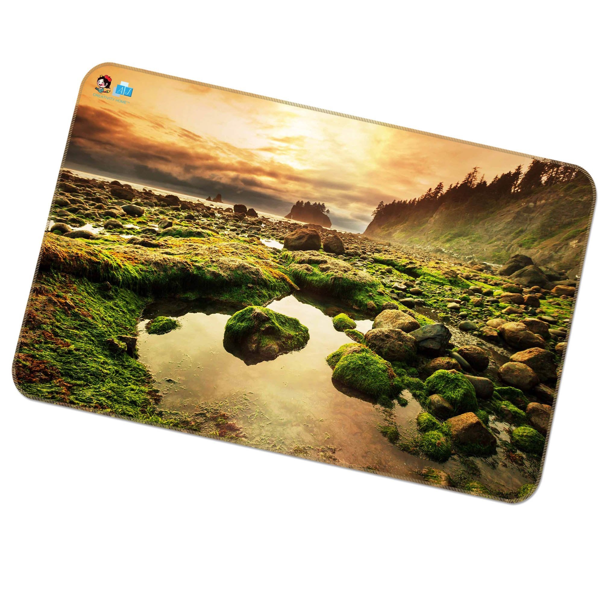 3D Sunshine Moss Stone 366 Non Slip Rug Mat Mat AJ Creativity Home