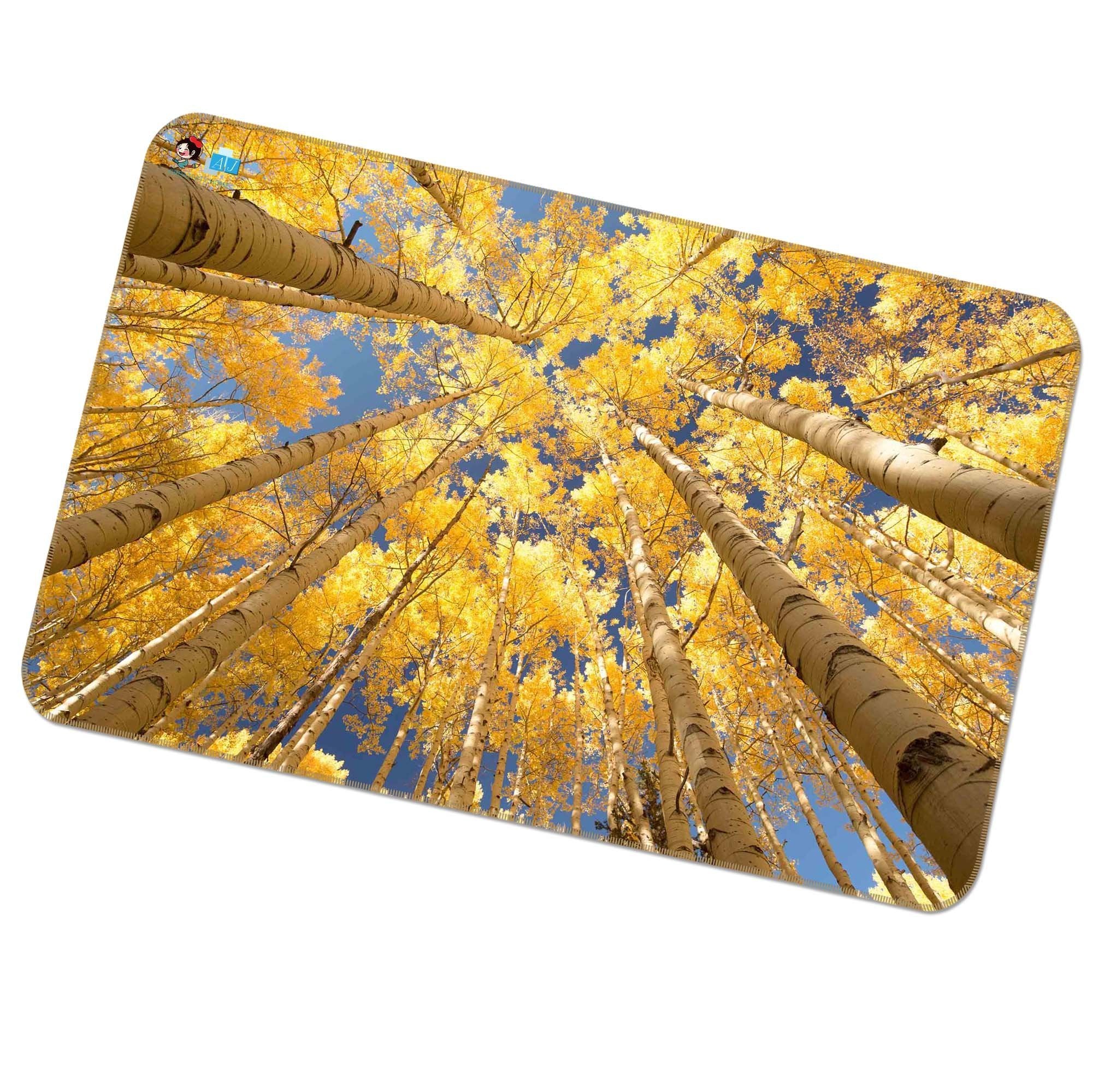 3D Sky Maple Forest 446 Non Slip Rug Mat Mat AJ Creativity Home