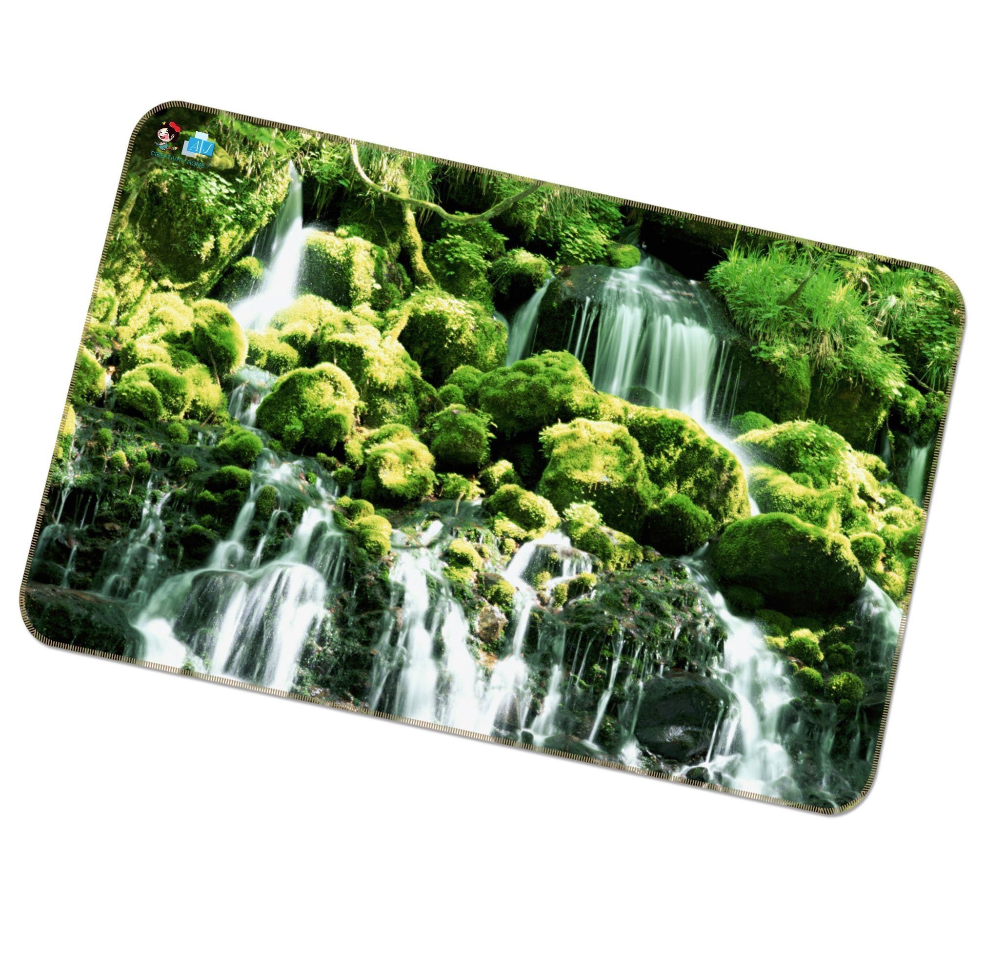 3D Woods River 425 Non Slip Rug Mat Mat AJ Creativity Home