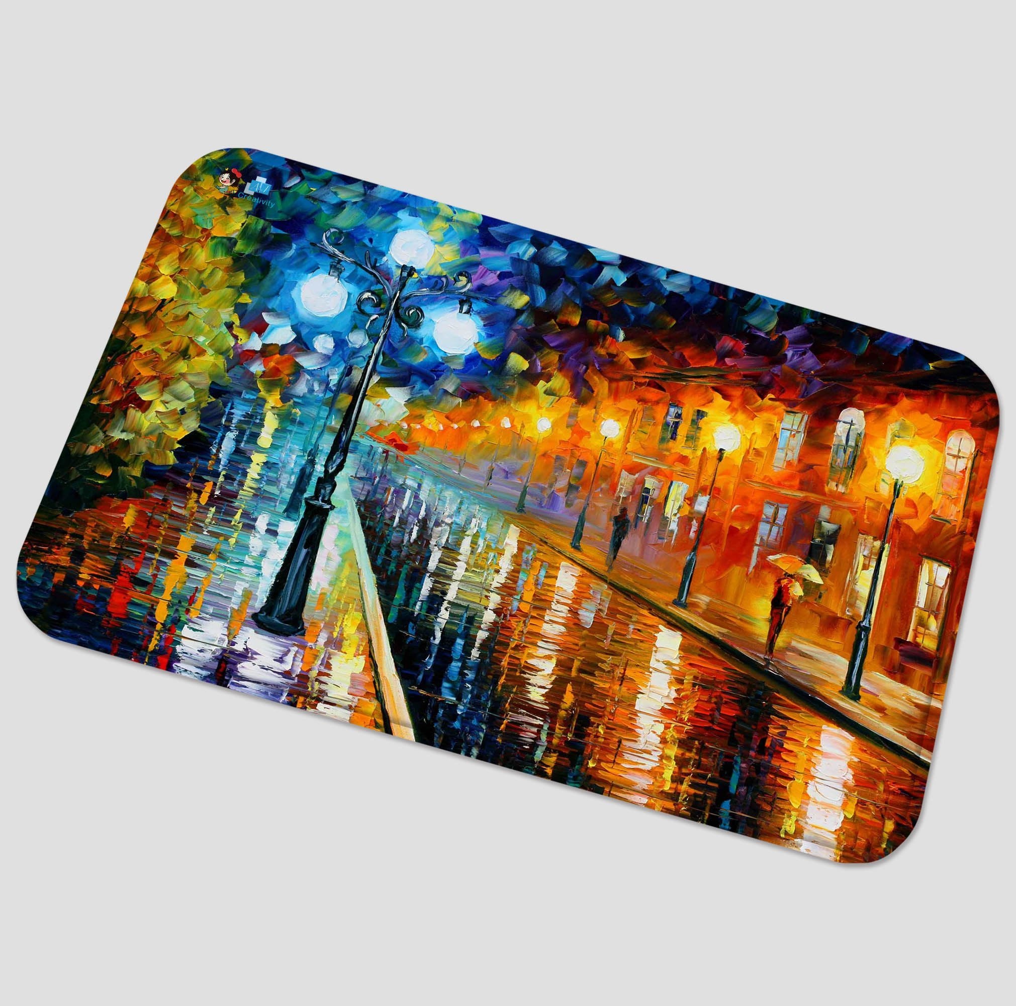 3D Street Oil Painting 75 Non Slip Rug Mat Mat AJ Creativity Home