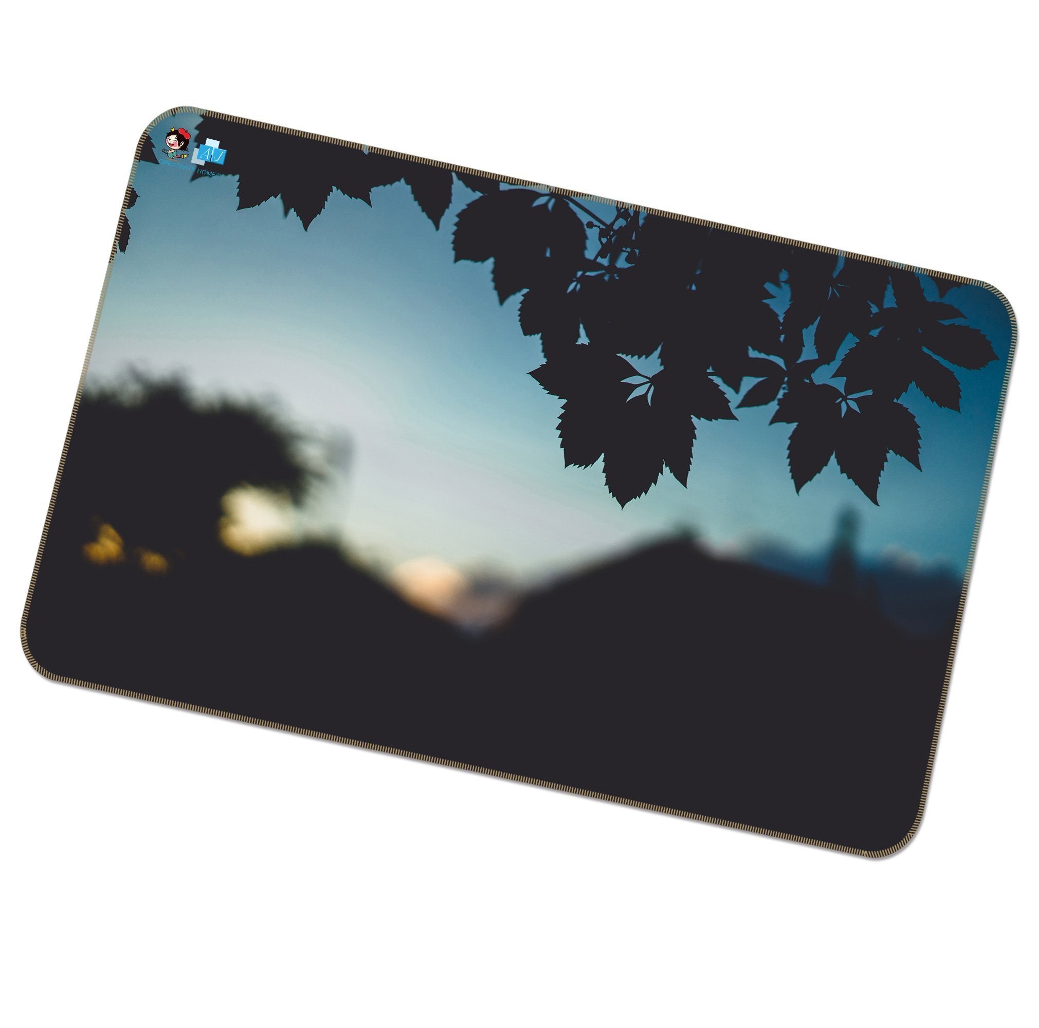 3D Night Leaves 159 Non Slip Rug Mat Mat AJ Creativity Home